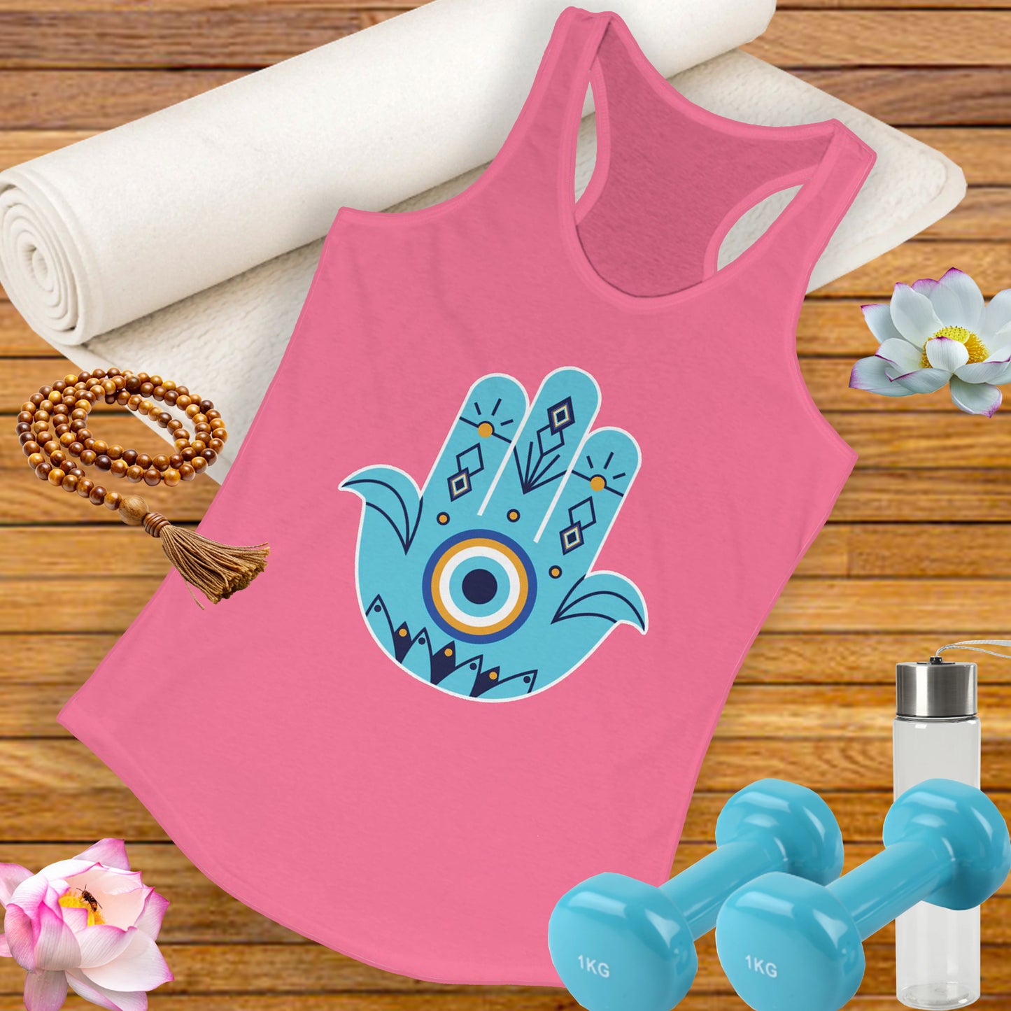 Protected in Style: "Fatima’s Hand" - Women's Racerback Tank