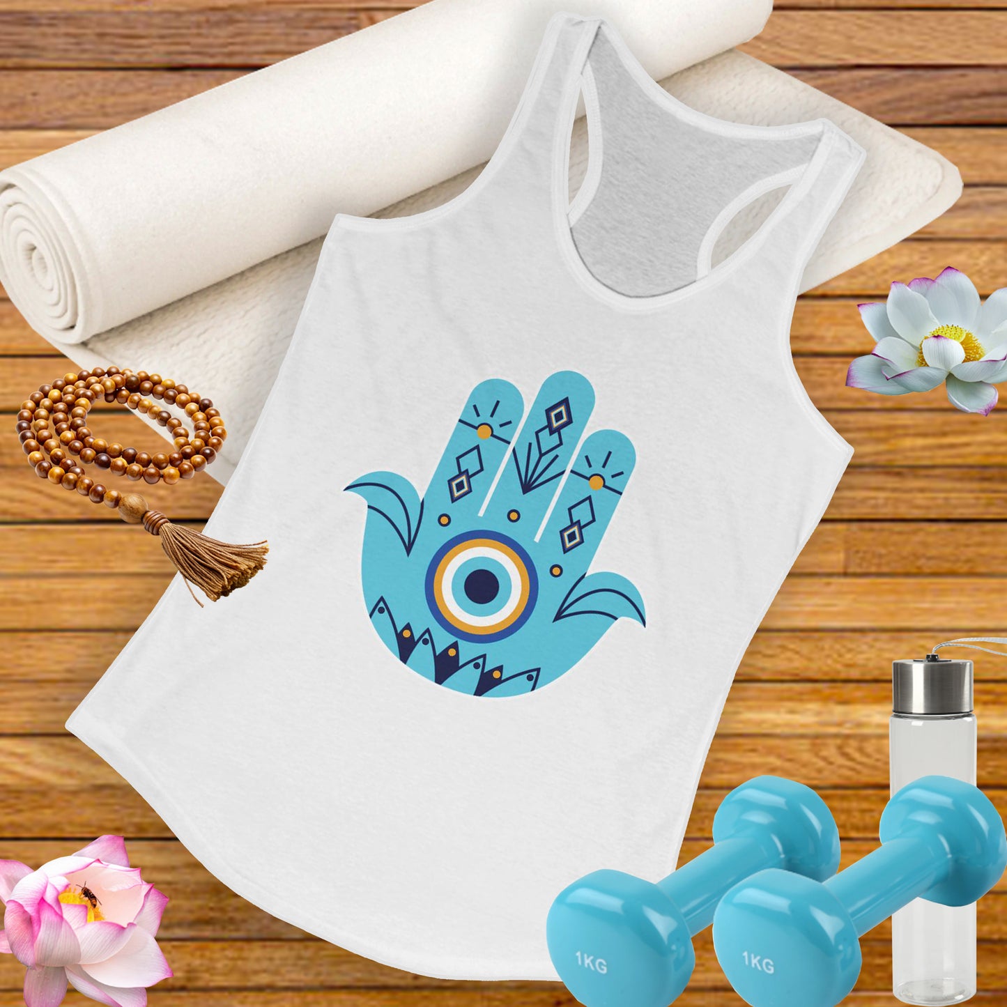 Protected in Style: "Fatima’s Hand" - Women's Racerback Tank