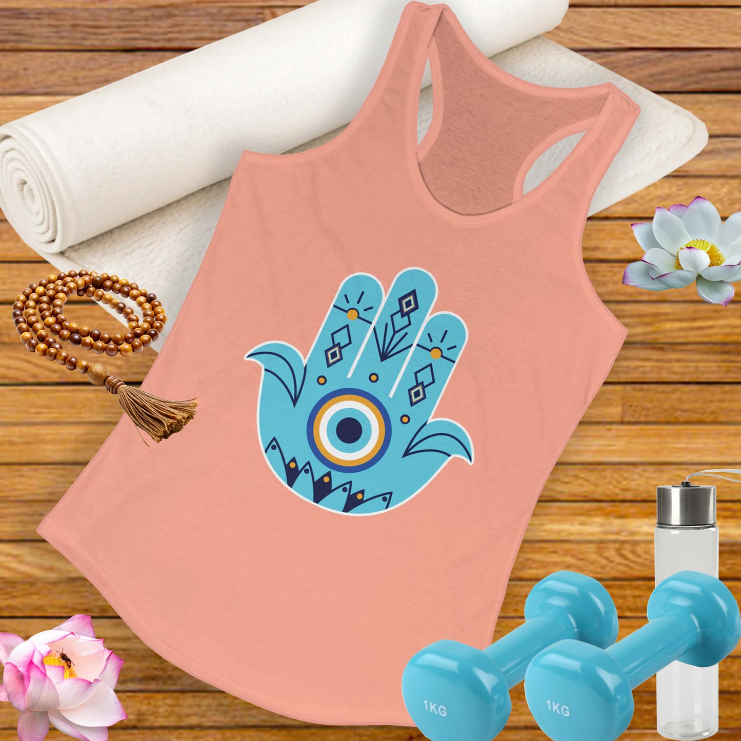 Protected in Style: "Fatima’s Hand" - Women's Racerback Tank