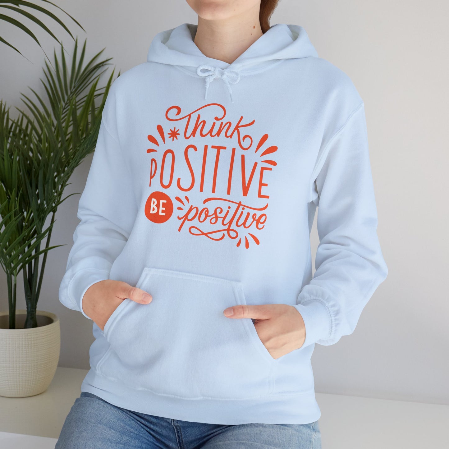 💛Think Positive, Be Positive Hoodie✨🌿