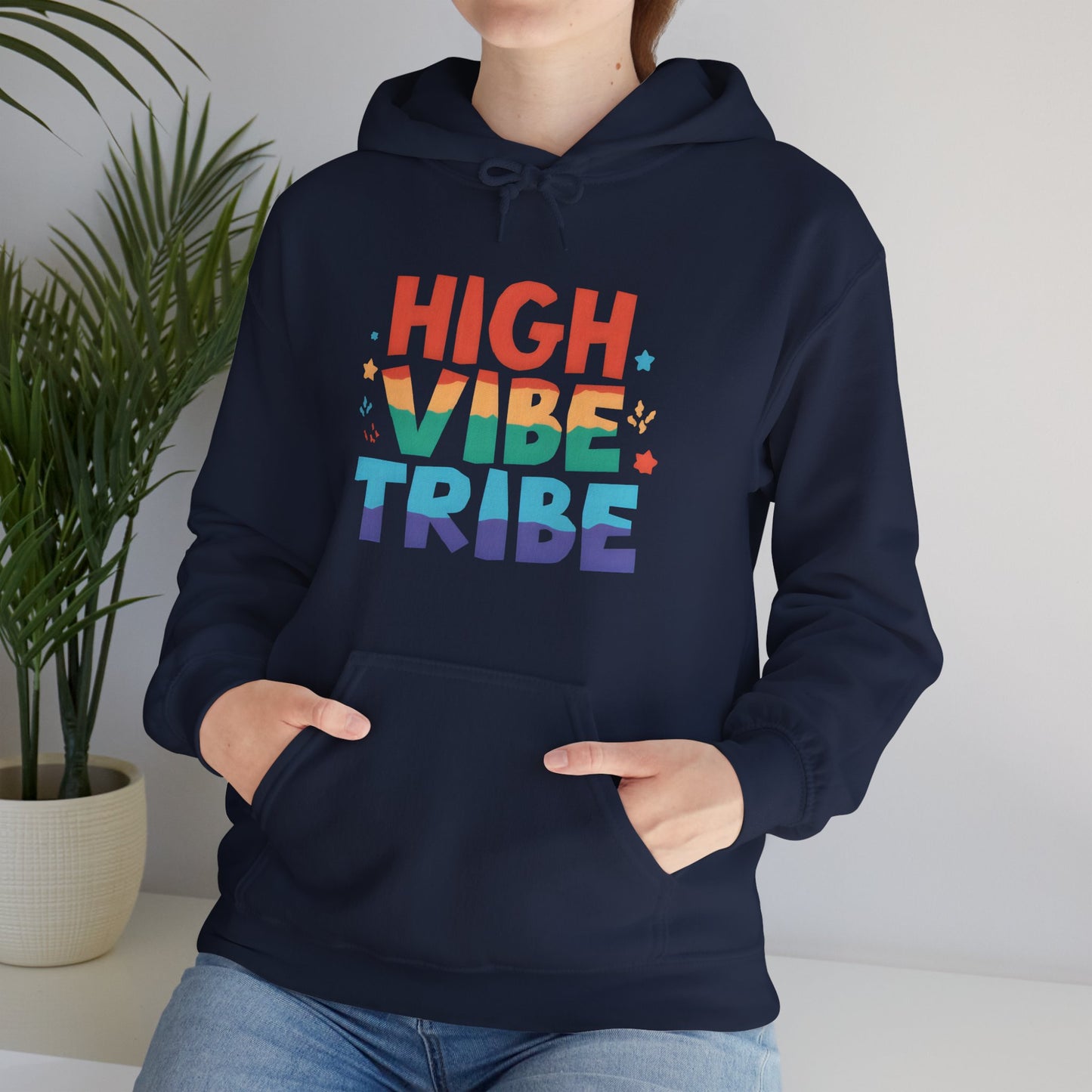 🌿High Vibe Tribe Hoodie – Spiritual Community Energy | Positive Vibes Unisex Hoodie✨🌀