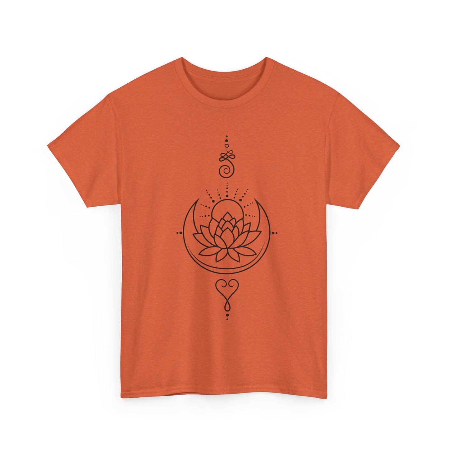 🌙Lotus Dawn Heavy Cotton Tee - Awaken to Possibility