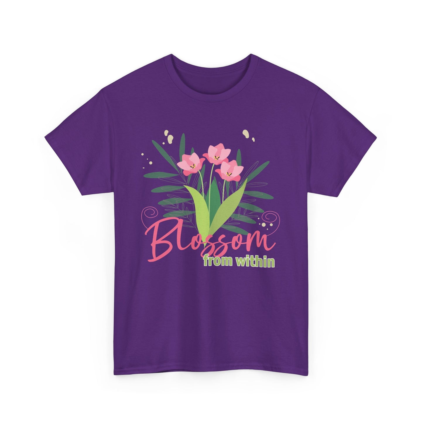 Inner Bloom Heavy Cotton Tee - Blossom From Within