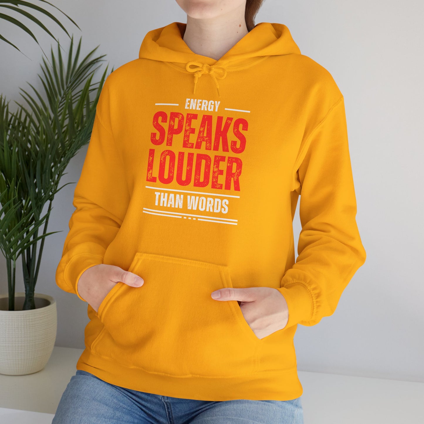 Energy Speaks Louder Than Words Hoodie – Cozy Spiritual Statement Wear✨