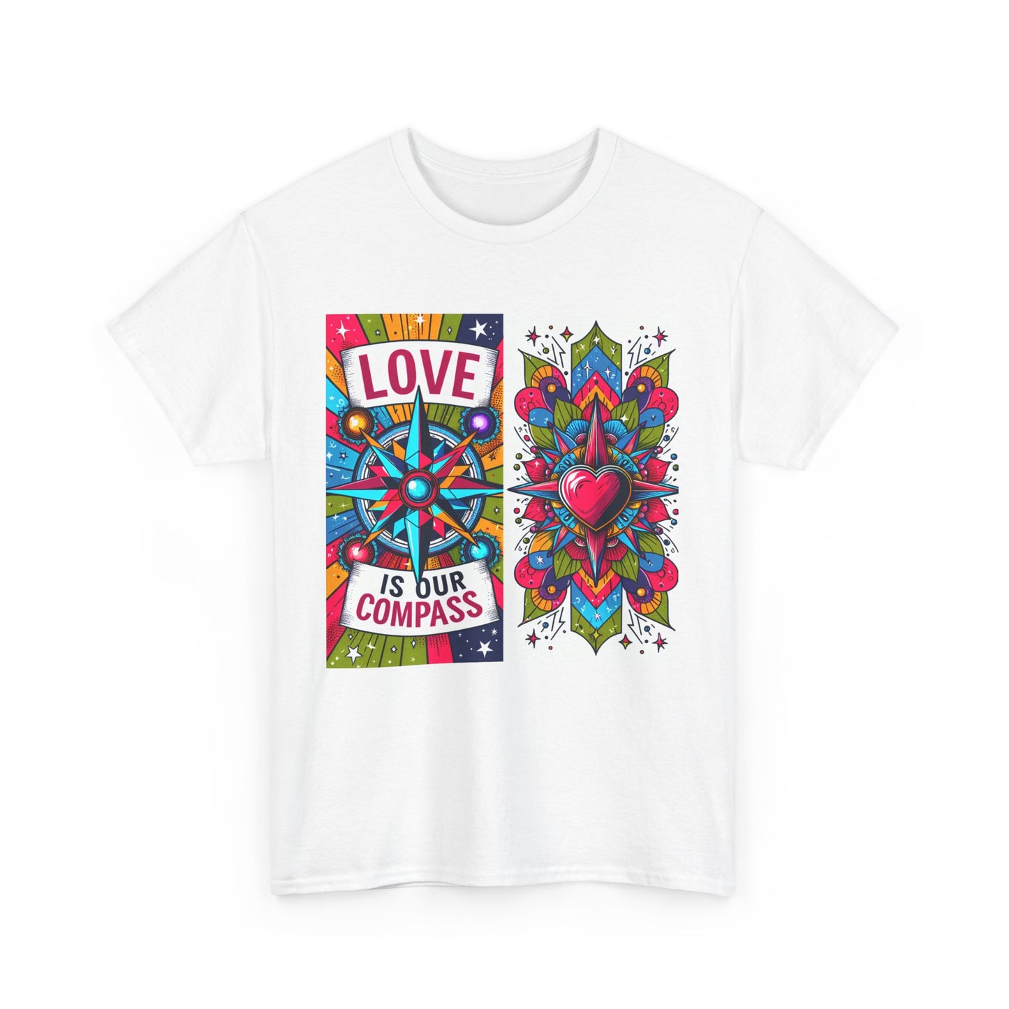 🧭HeartNorth Heavy Cotton Tee - Let Love Be the Way