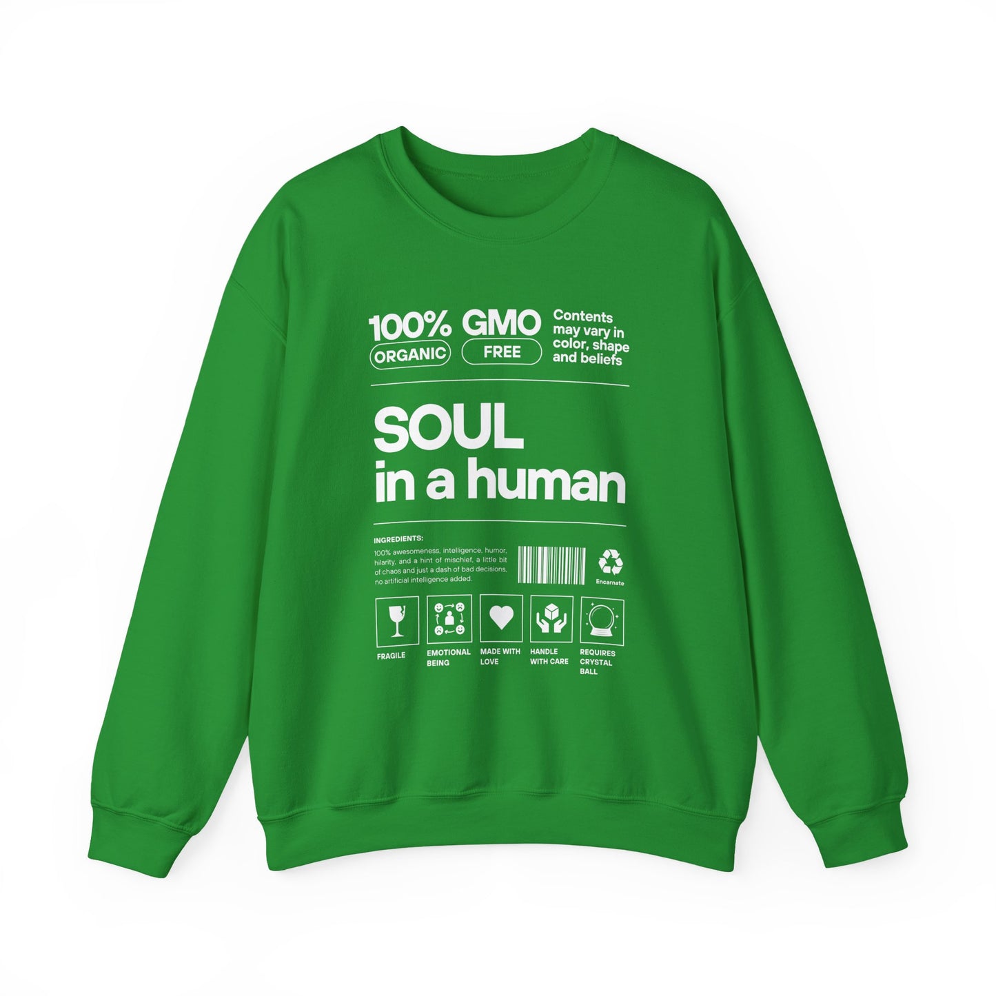 🧬Soul Ingredients - Human Label Crewneck Sweatshirt