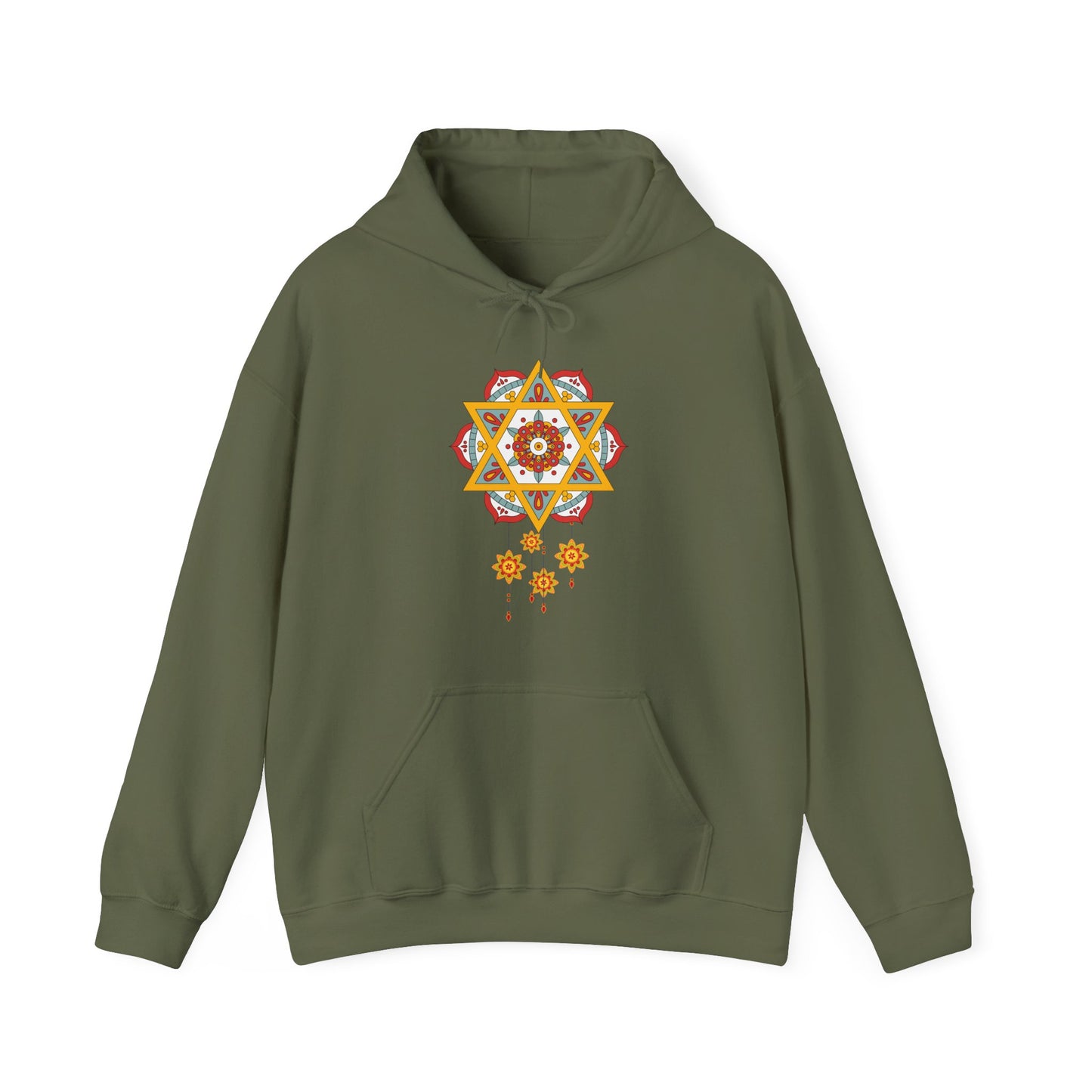 ✨Star Mandala Bloom Hoodie — Celestial Radiance Meets Earthly Grace🌸🌟🌀