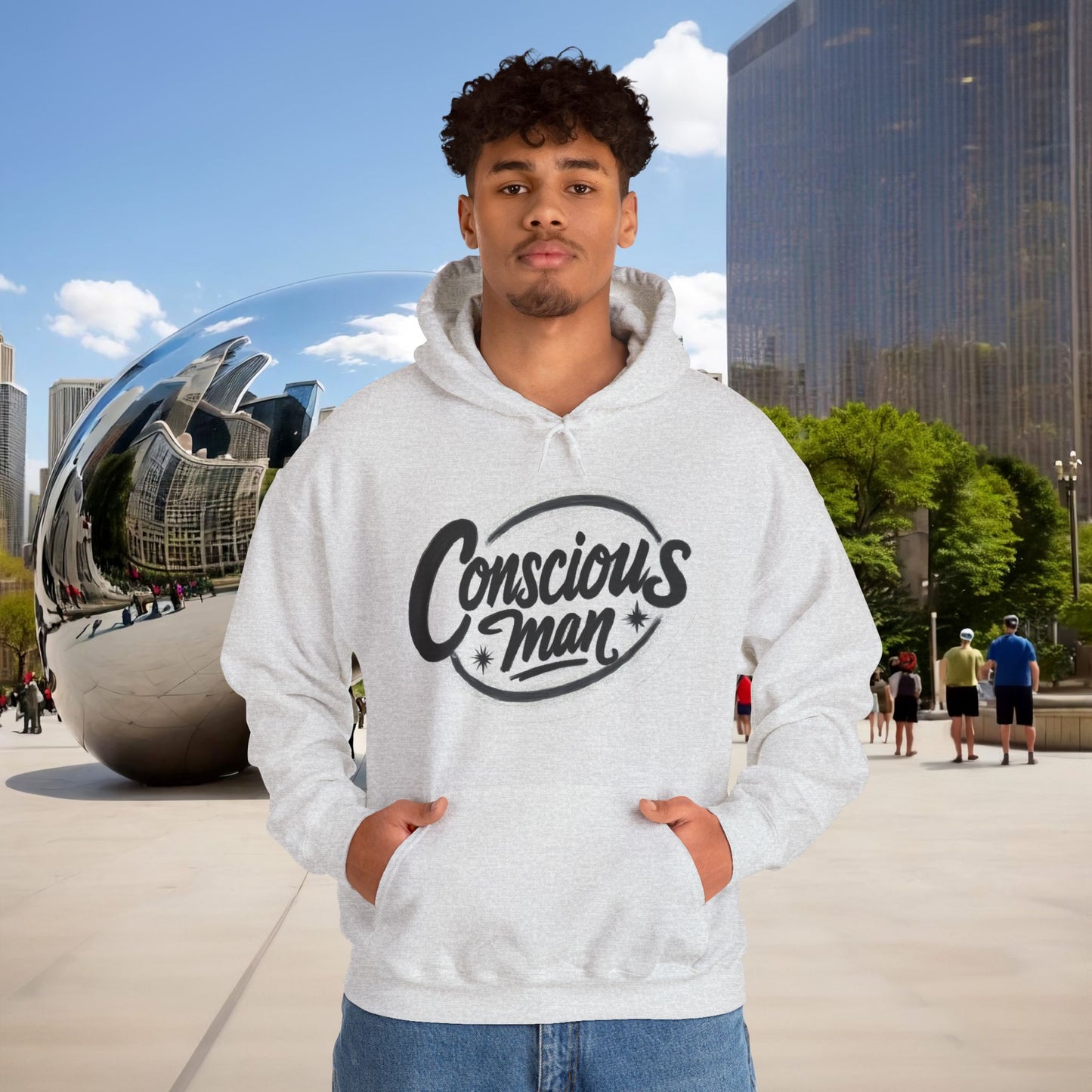 🜁 Menaste "CONSCIOUS MAN" — Embodied Awareness Hoodie