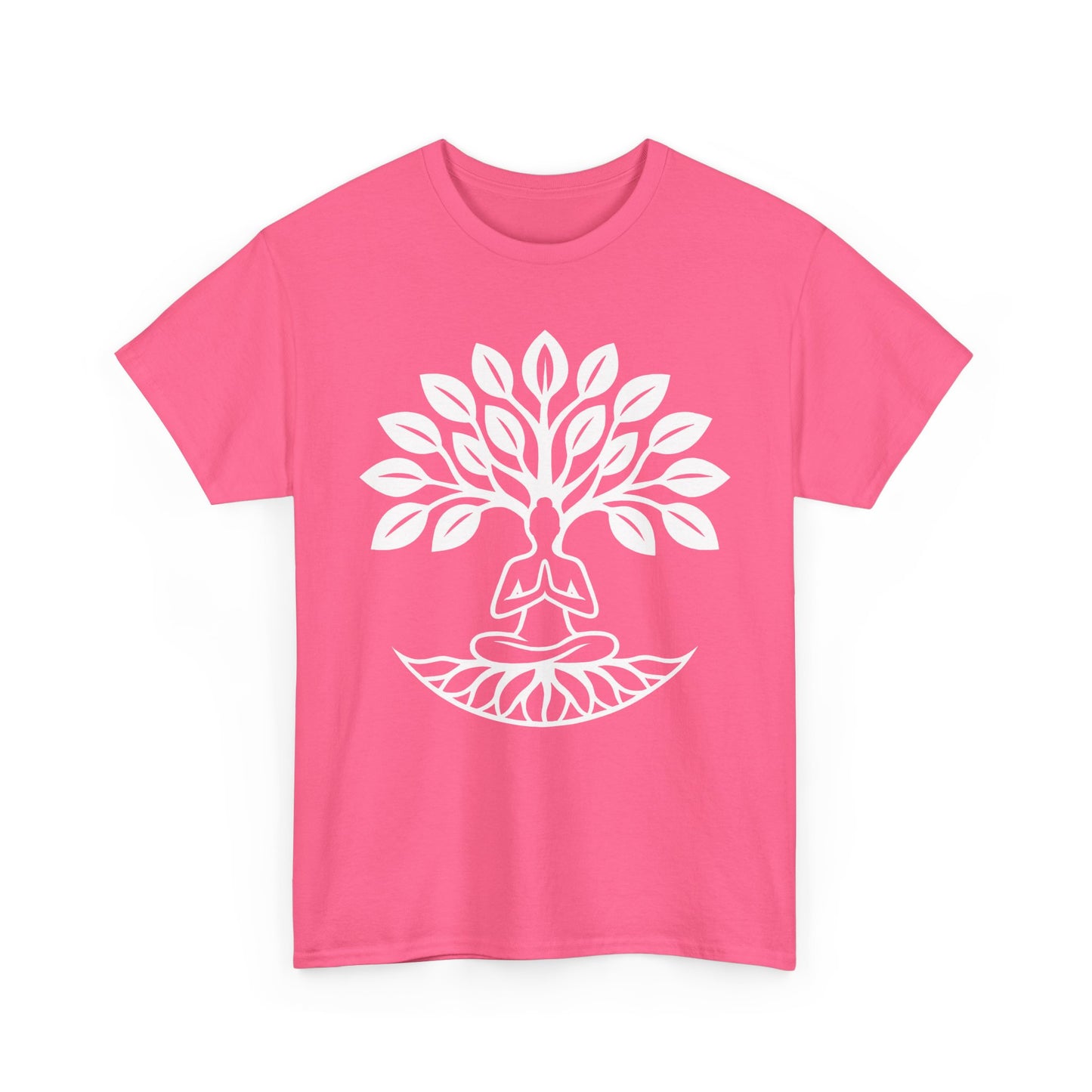 "Rooted in Presence" - Tree of Life & Meditative Balance Heavy Cotton Tee