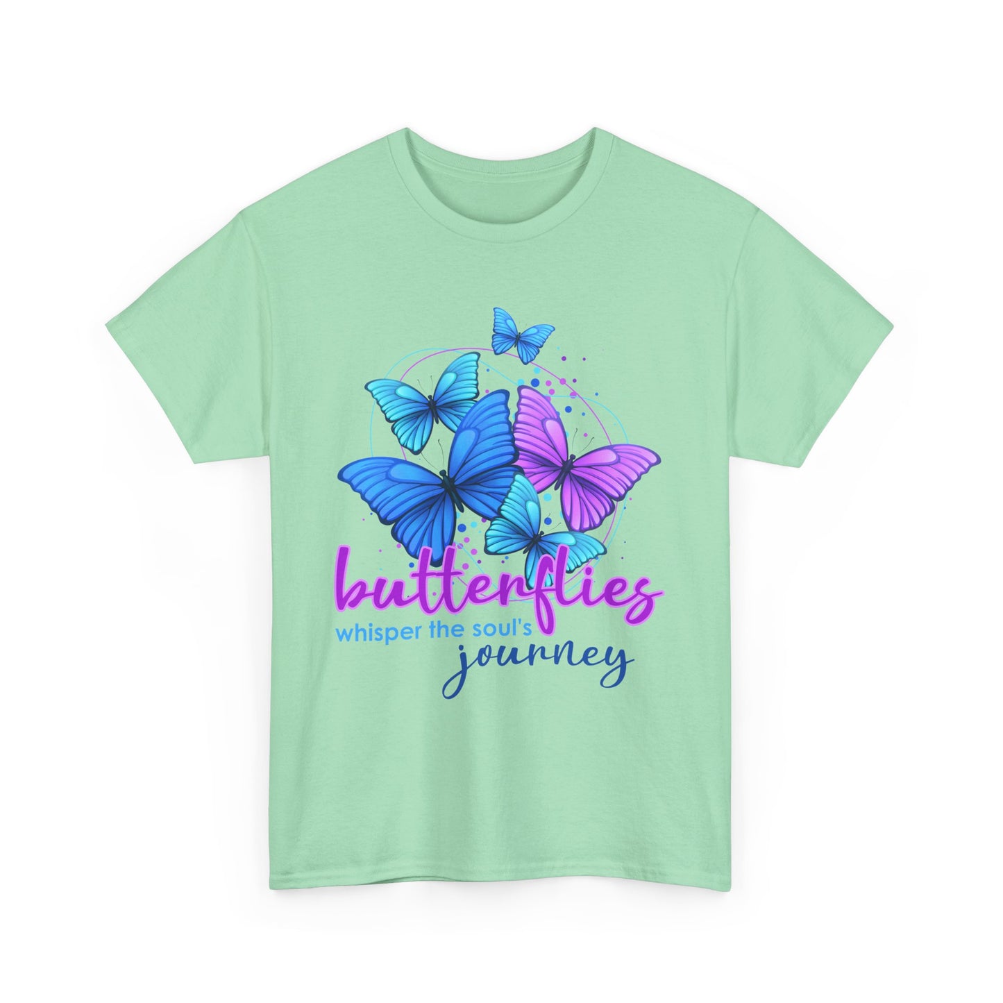 🦋Whisperflight Heavy Cotton Tee - Guided by Grace, Carried by Wings