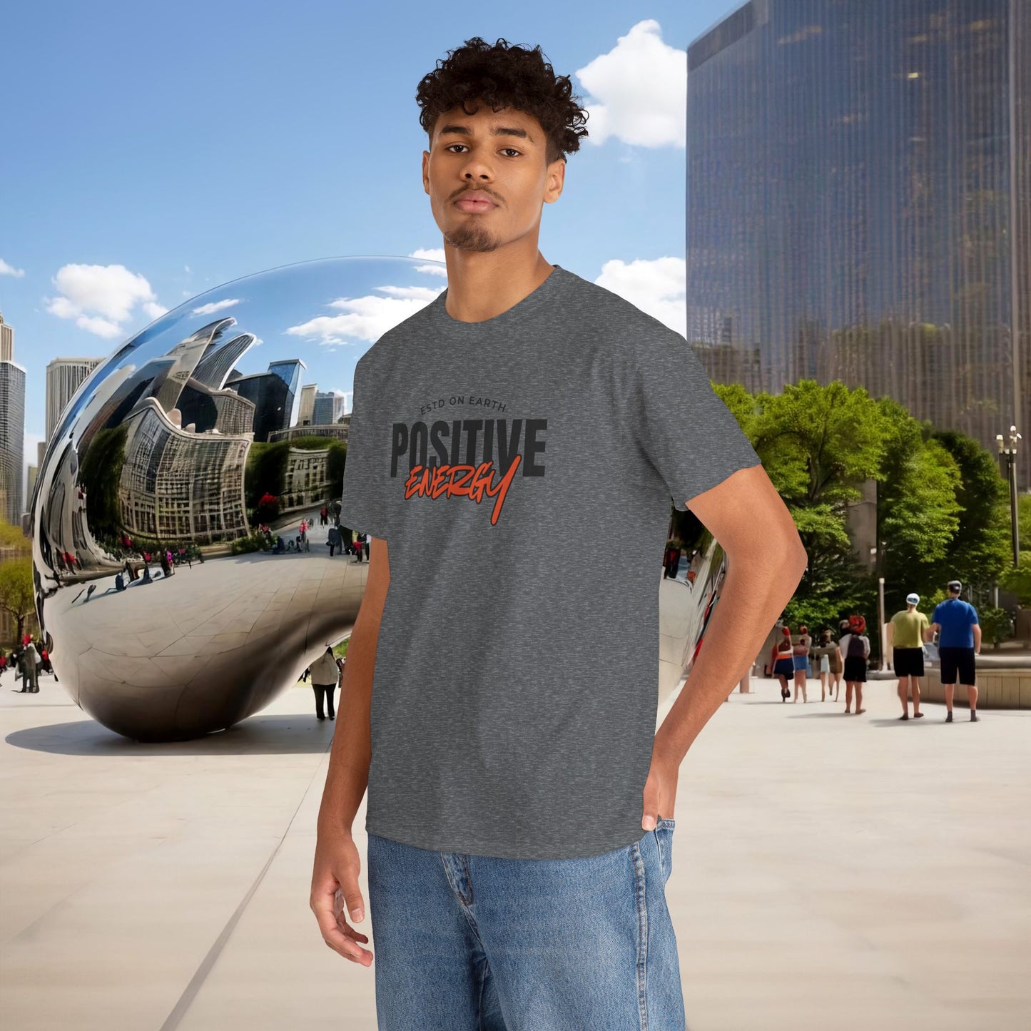 ⚡ Menaste “Positive Energy” — Grounded Radiance T-Shirt