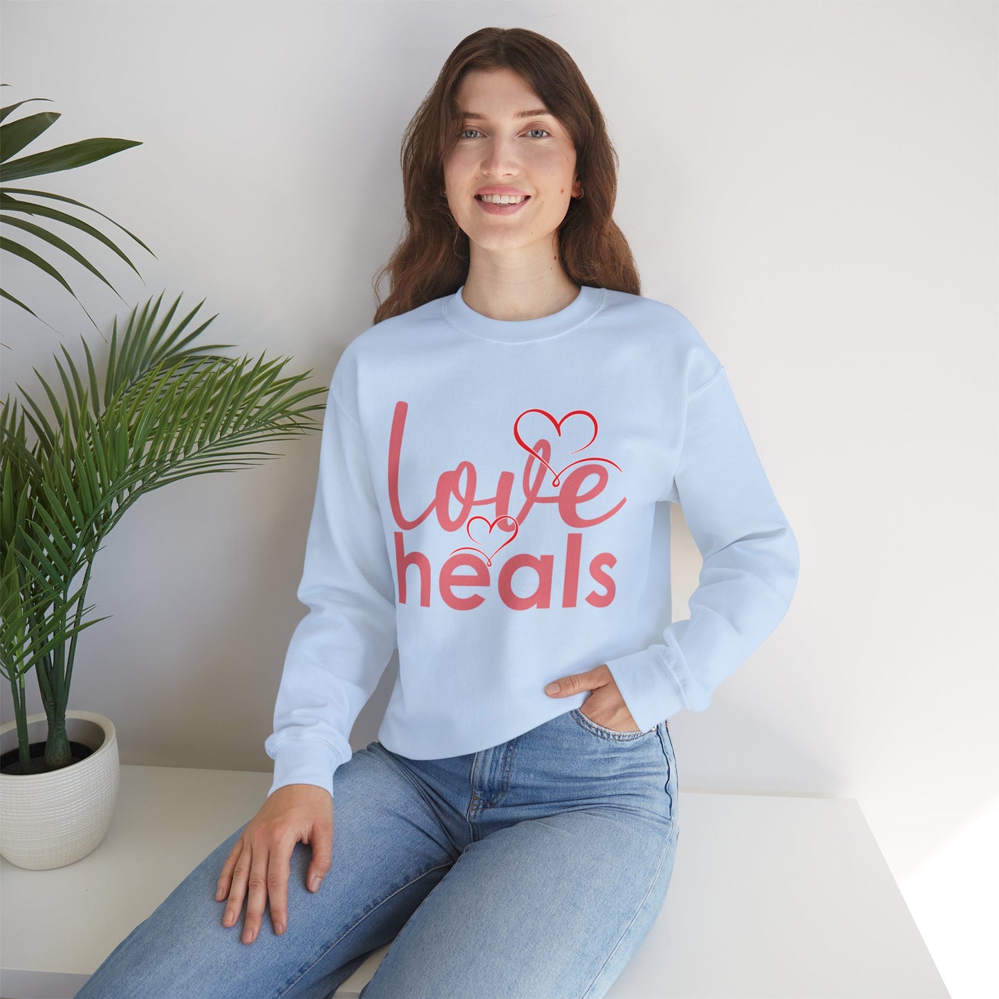 💗Love Heals - Heartlight Crewneck Sweatshirt