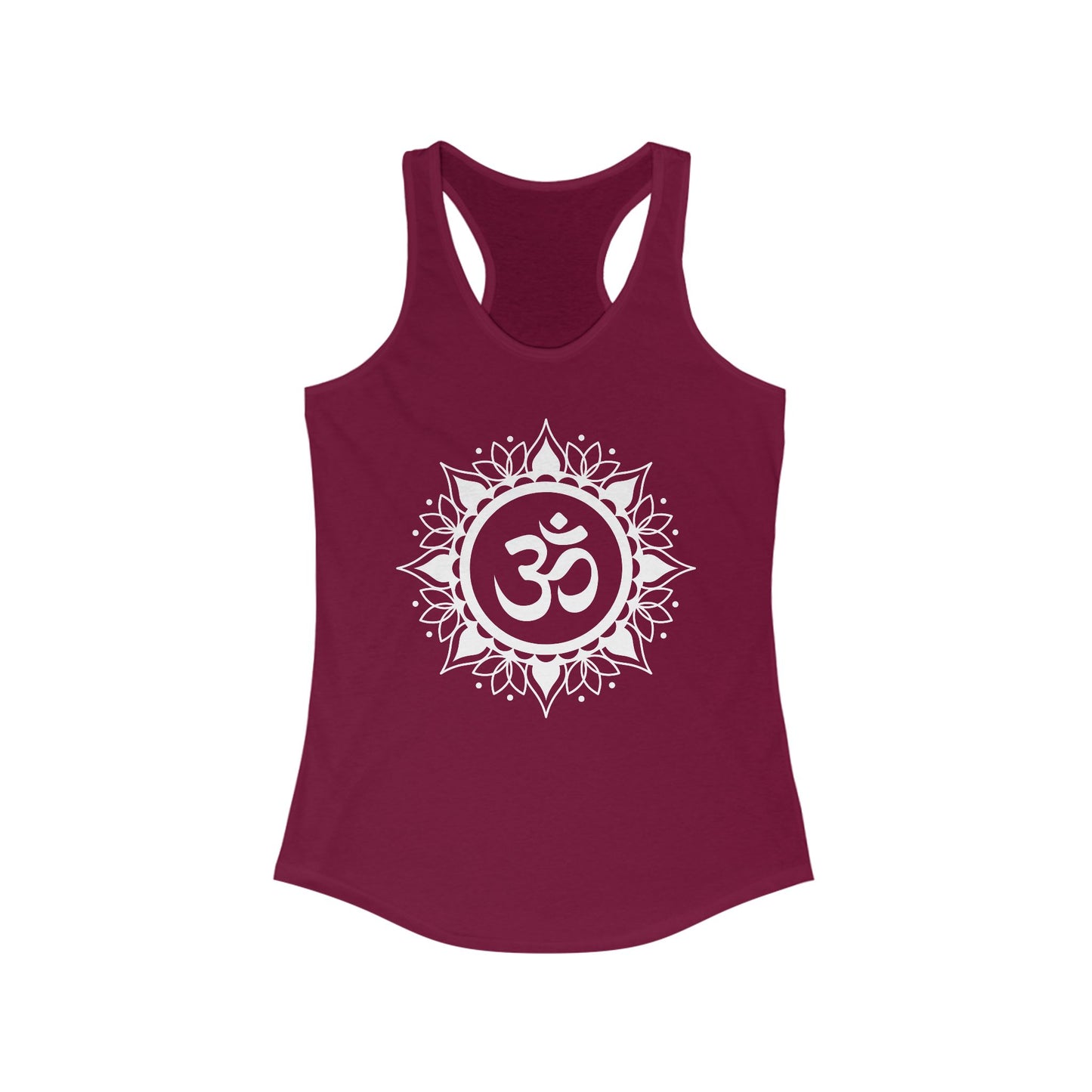 "OM" Mandala Tank - Center Yourself in Style - Women's Racerback Tank