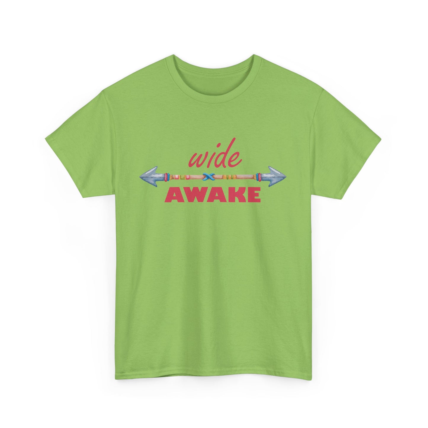 Wide Awake Heavy Cotton Tee - Aligned, Aware, Unstoppable