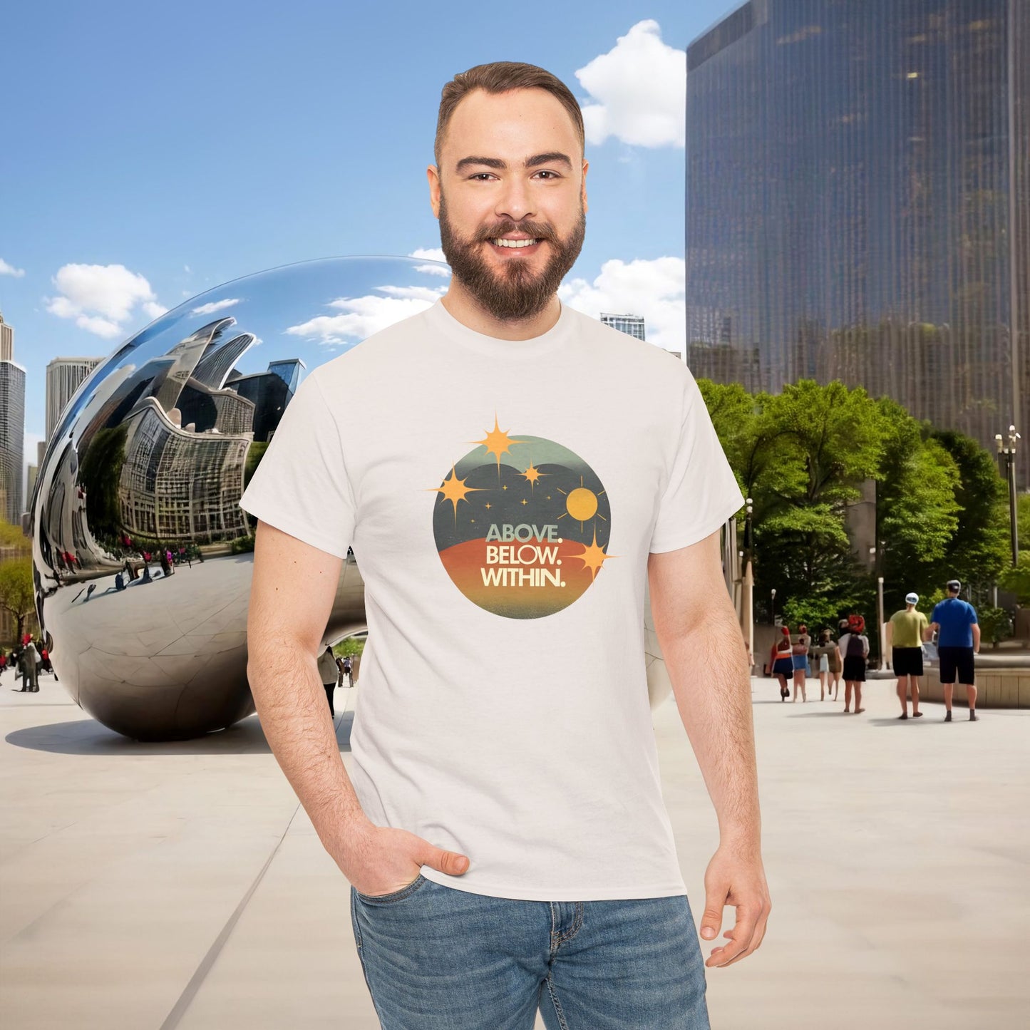 🌄 “Above. Below. Within.” — Menaste Presence Tee