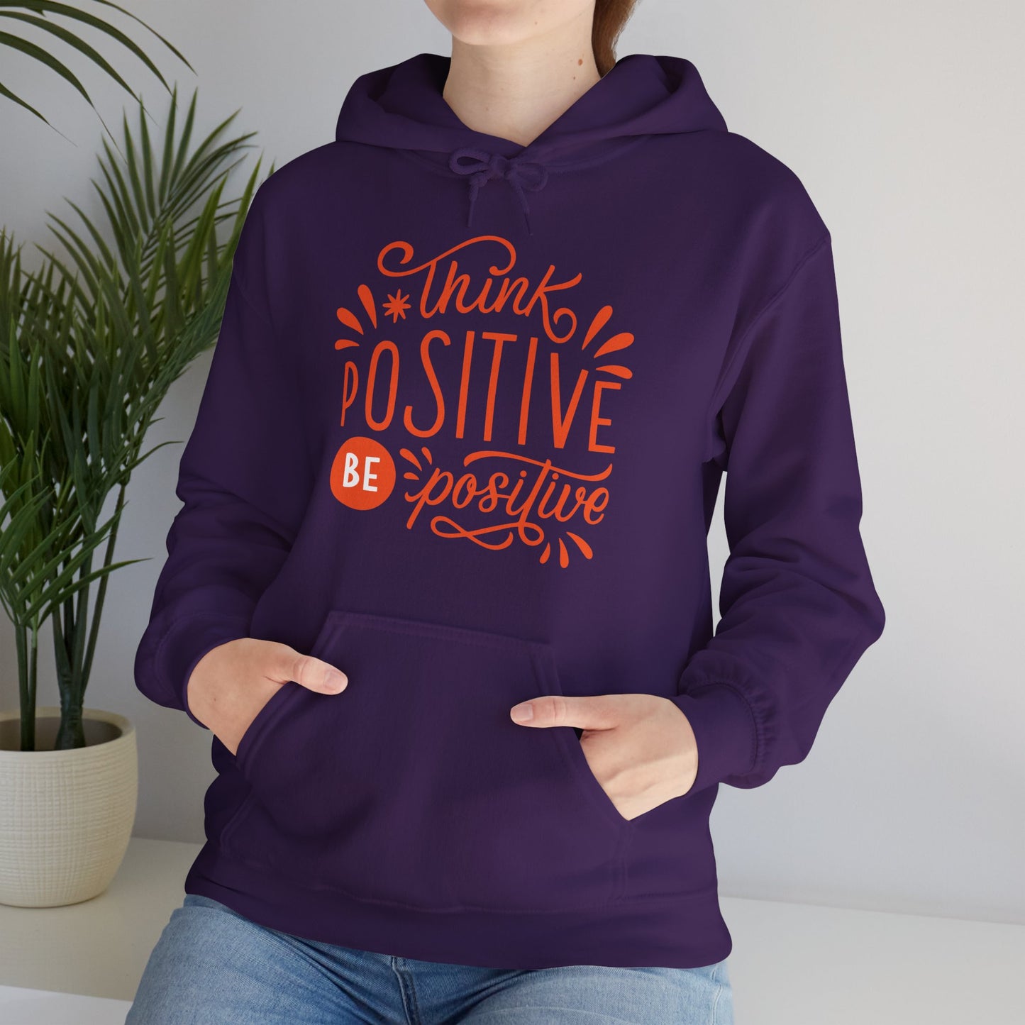💛Think Positive, Be Positive Hoodie✨🌿