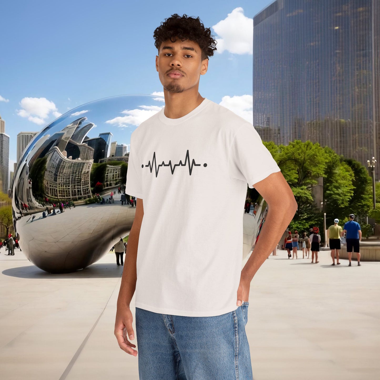🜂 “The Line Between Worlds” — Menaste Presence T-Shirt