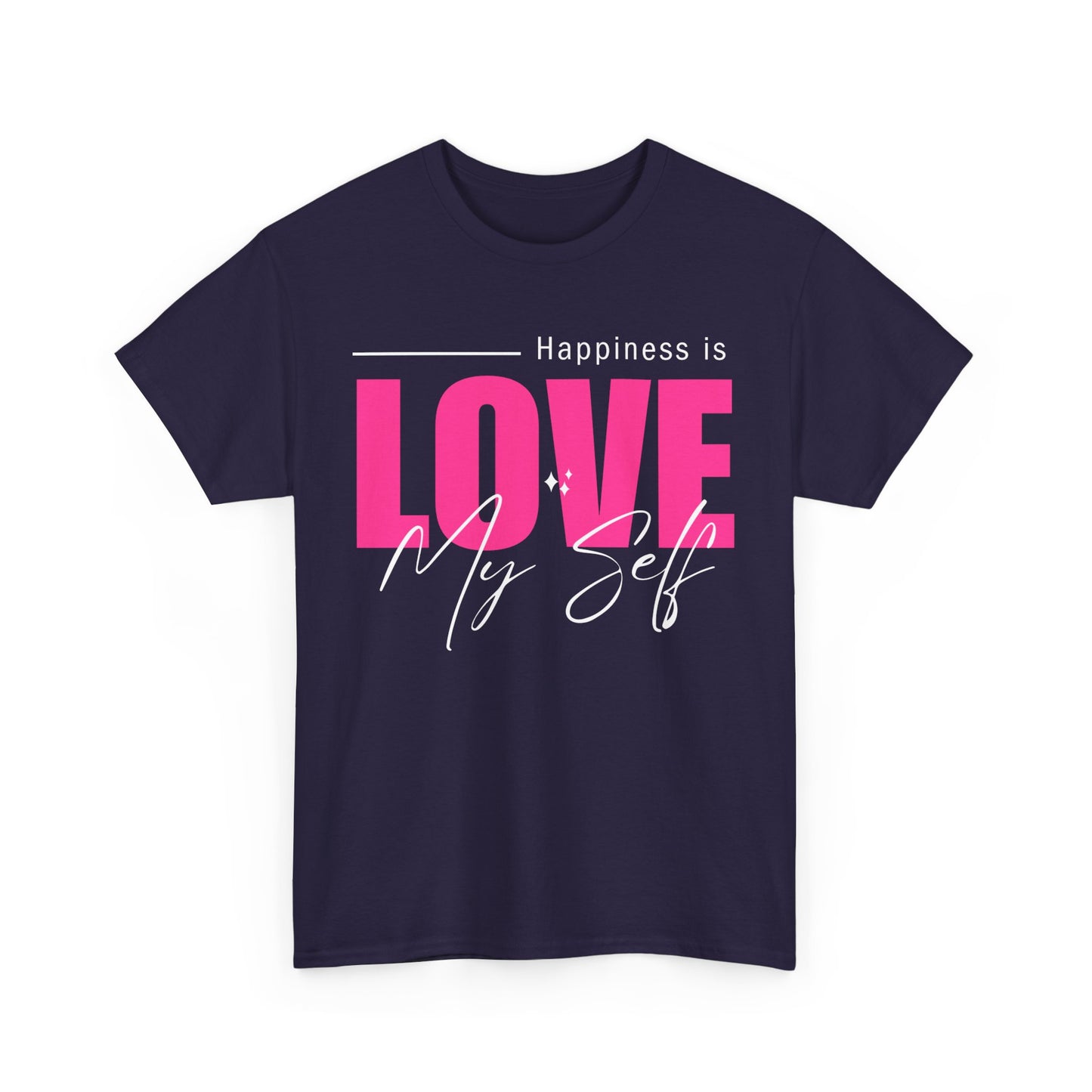 Self-Love Manifesto Heavy Cotton Tee - Happiness Begins Within