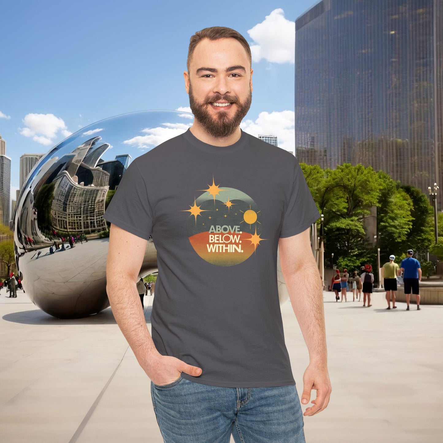 🌄 “Above. Below. Within.” — Menaste Presence Tee