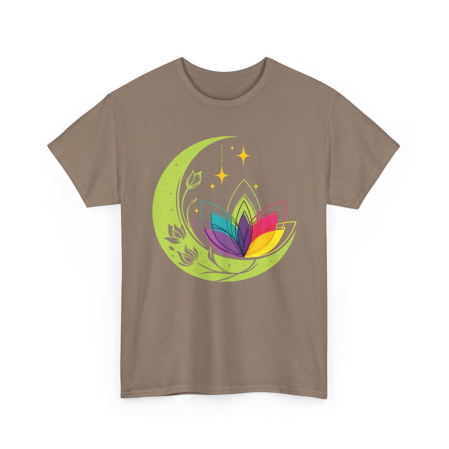 Moonlit Blossoms Heavy Cotton Tee - A Celebration of New Beginnings