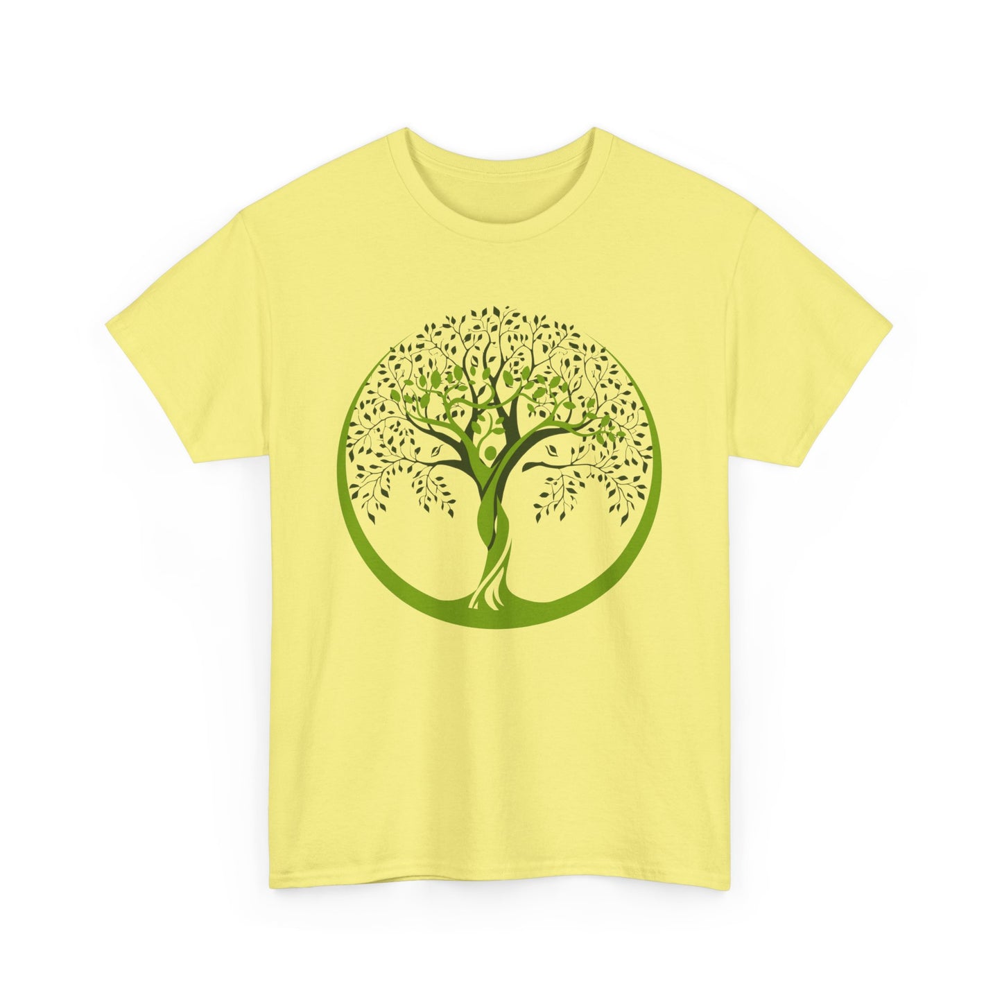 🌿Gaia Rooted Heavy Cotton Tee - She Grows, She Rises, She Becomes