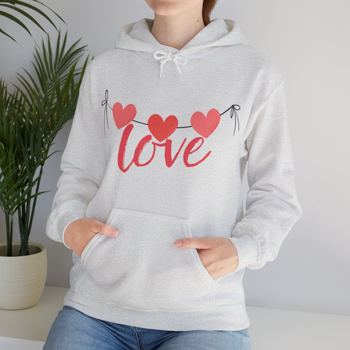 Three hearts, one message - Cozy Hoodie💗💗💗✨