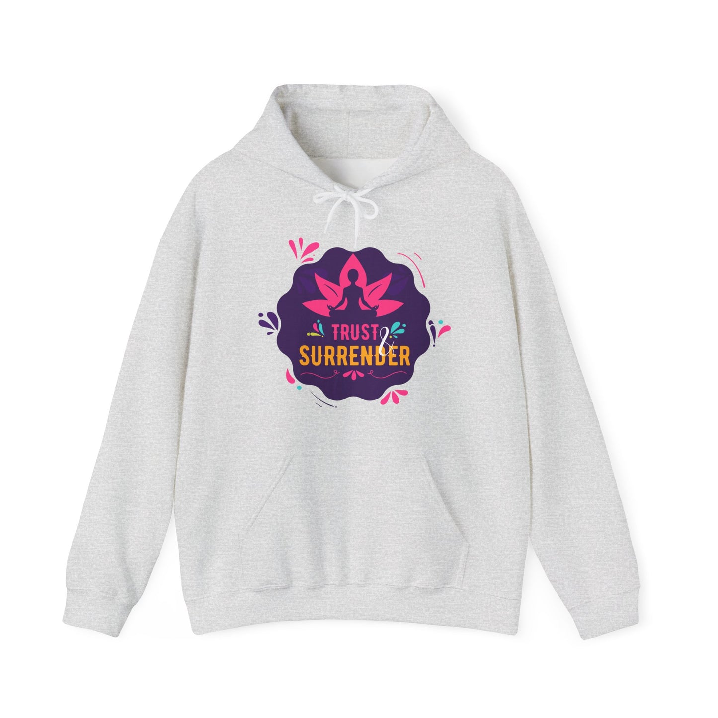 Lotus Flow “Trust & Surrender” Hoodie – Meditative Comfort with Sacred Intention 🌸🧘‍♀️✨