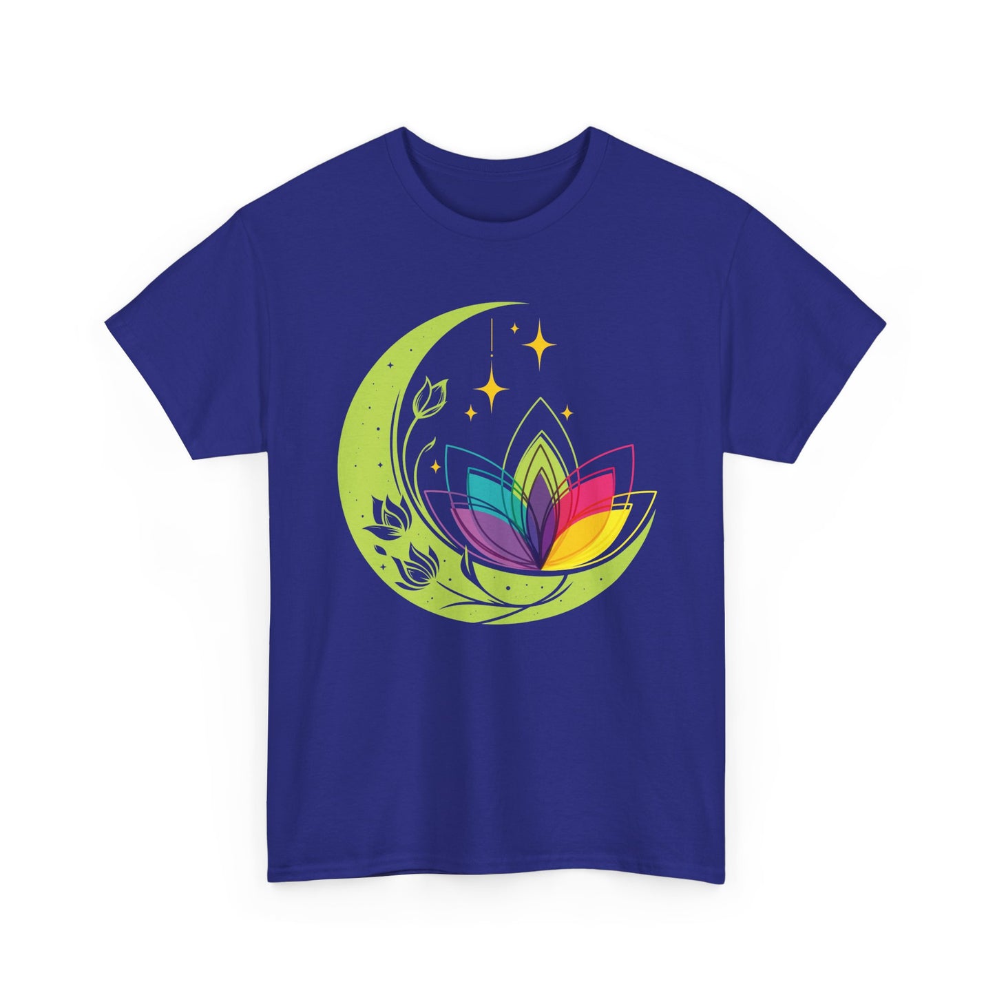 Moonlit Blossoms Heavy Cotton Tee - A Celebration of New Beginnings