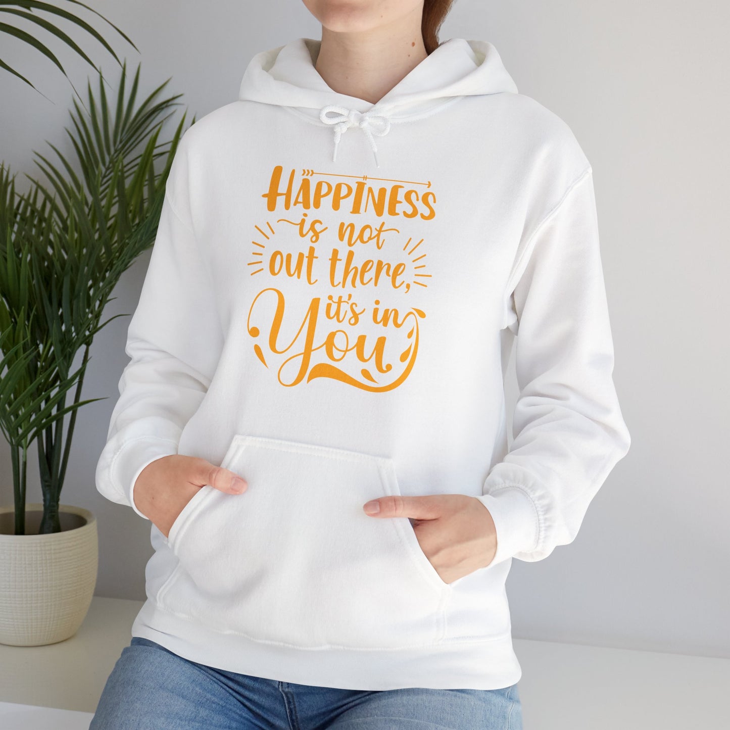 Happiness Is Within Hoodie – Mindful Comfort & Inner Joy🌿🌞✨