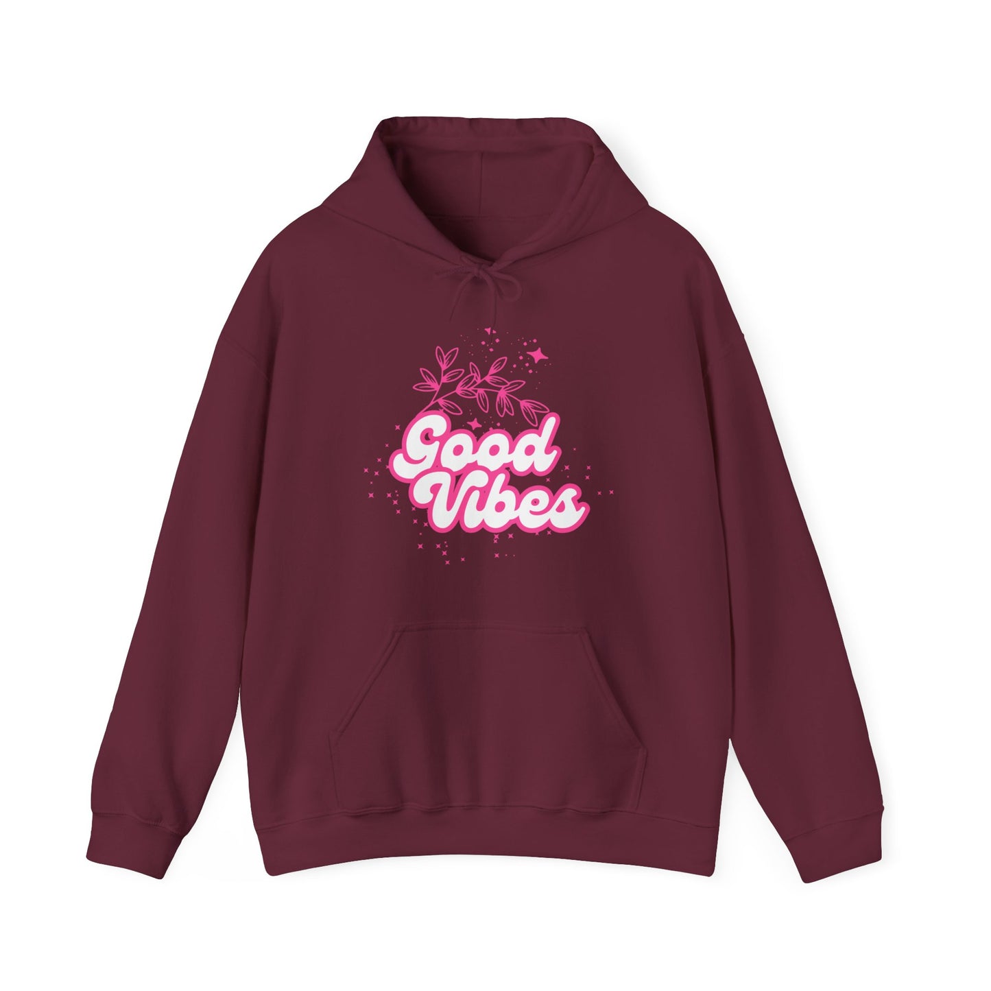 🌸Good Vibe Hoodie – Bloom in Positivity & Cosmic Light✨🌼