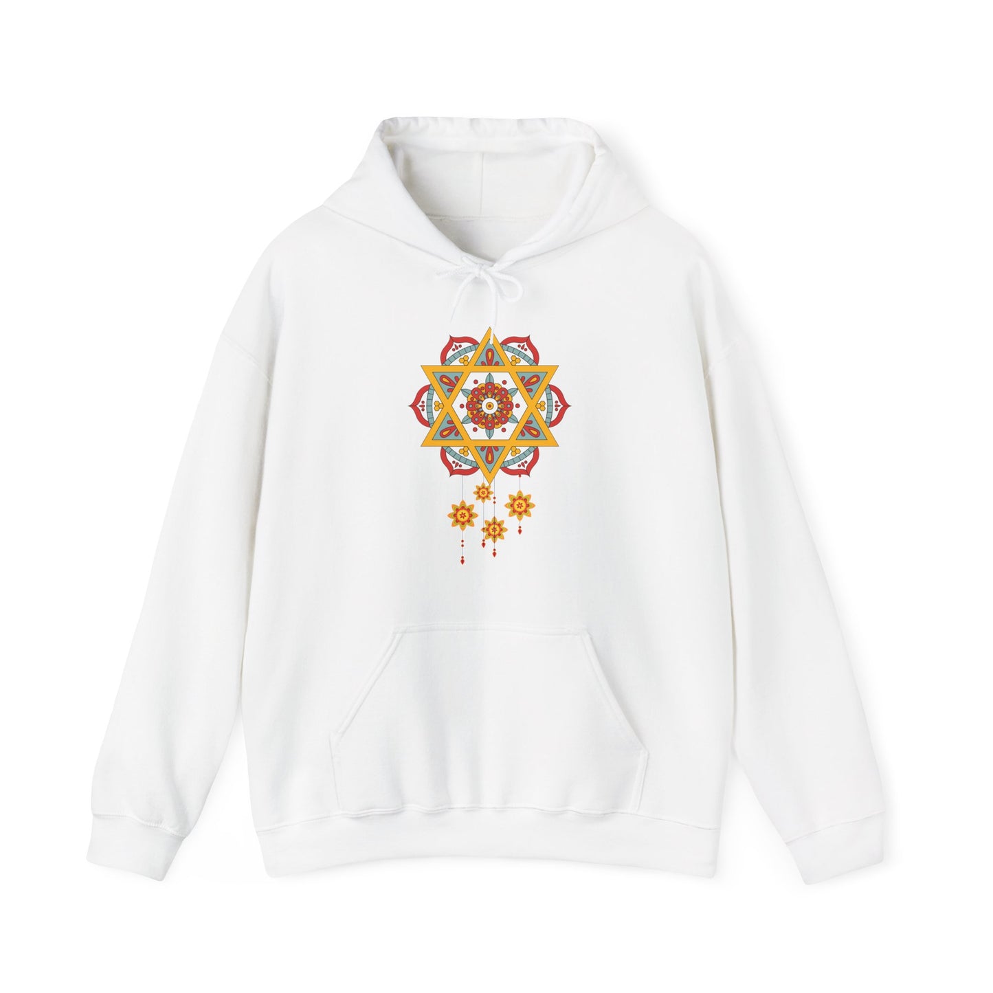 ✨Star Mandala Bloom Hoodie — Celestial Radiance Meets Earthly Grace🌸🌟🌀
