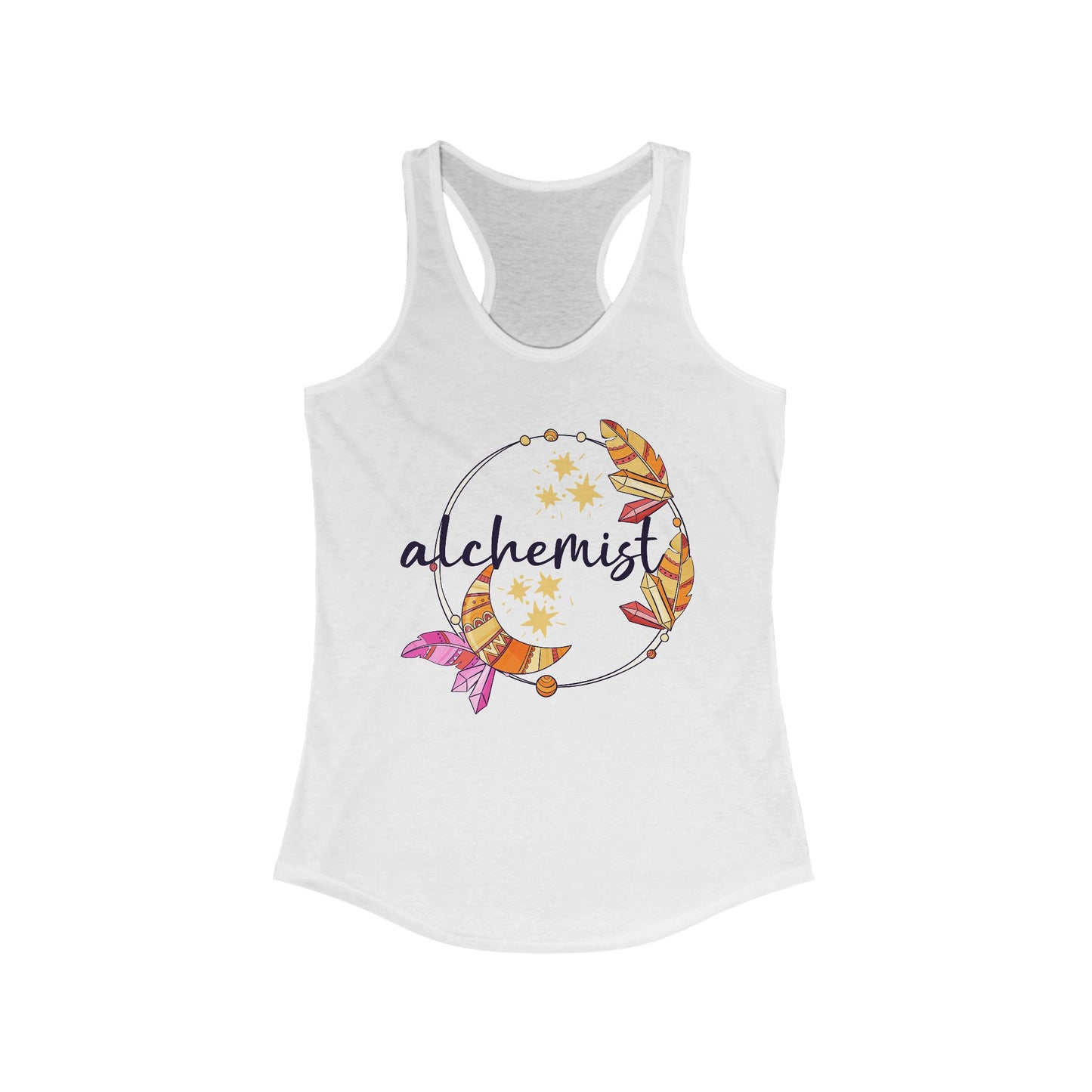 The "Alchemist" - Mystic Energy for the Modern Muse - Women's Racerback Tank Top - BOHO Spirit Style