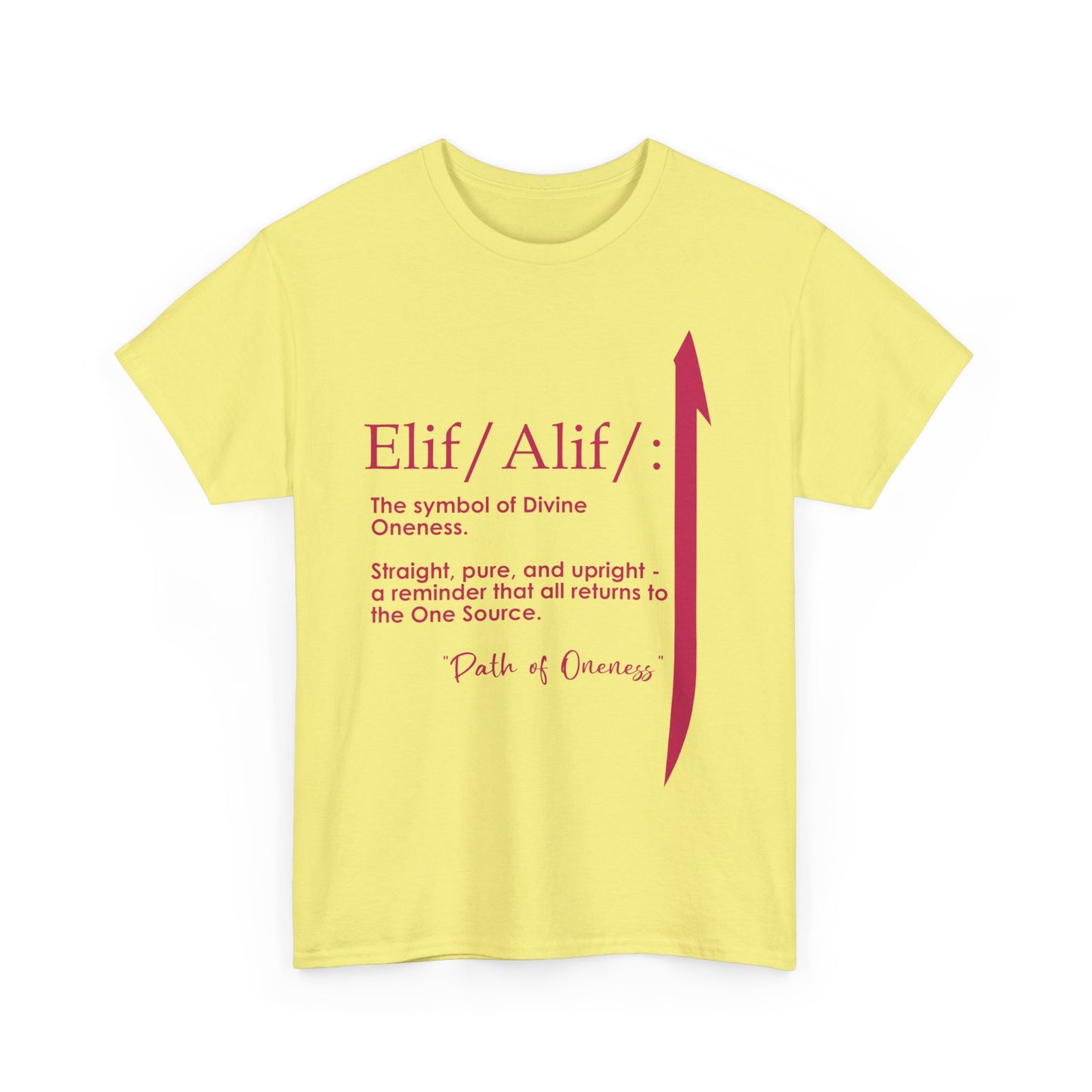 Elif/Alif - The Symbol of Divine Oneness Heavy Cotton Tee