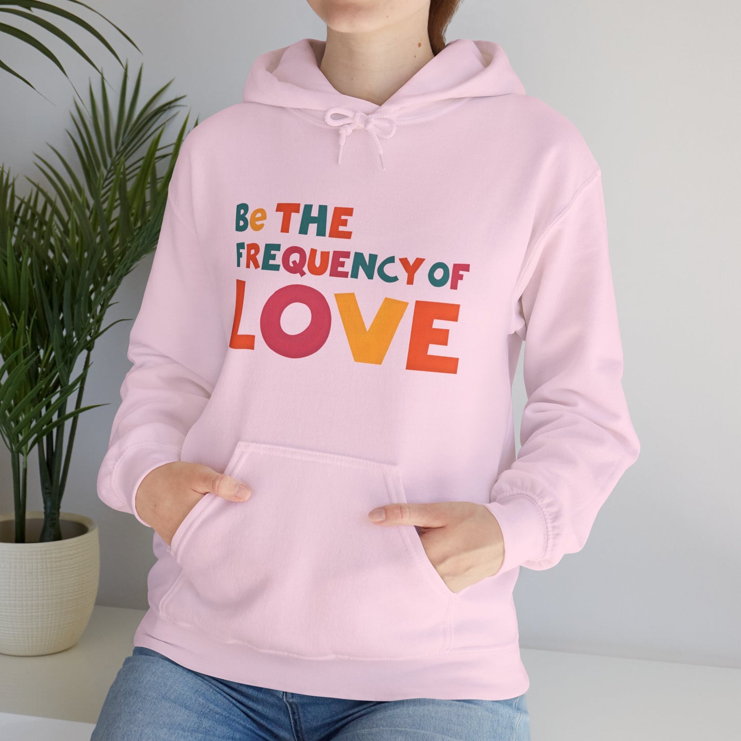 🌠Be the Frequency of Love Hoodie – Colorful Spiritual Vibes | Raise Your Energy Hoodie🌀💖