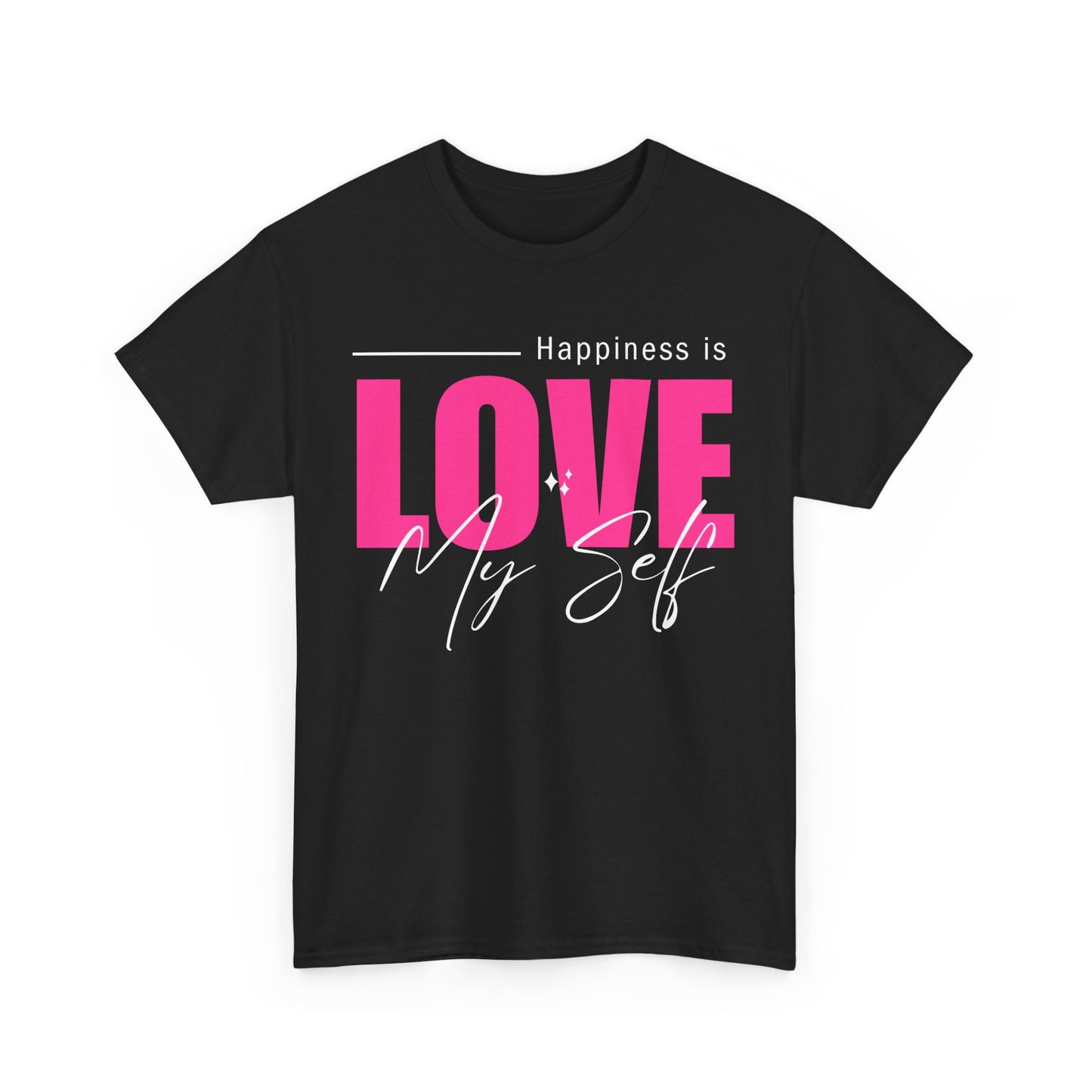 Self-Love Manifesto Heavy Cotton Tee - Happiness Begins Within