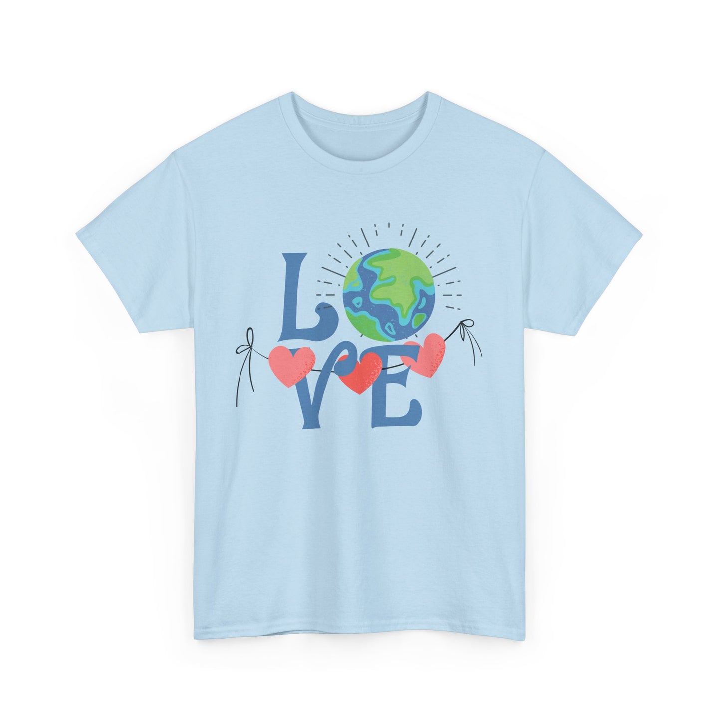 🌍Love the Earth Heavy Cotton Tee - Share the Warmth of the World