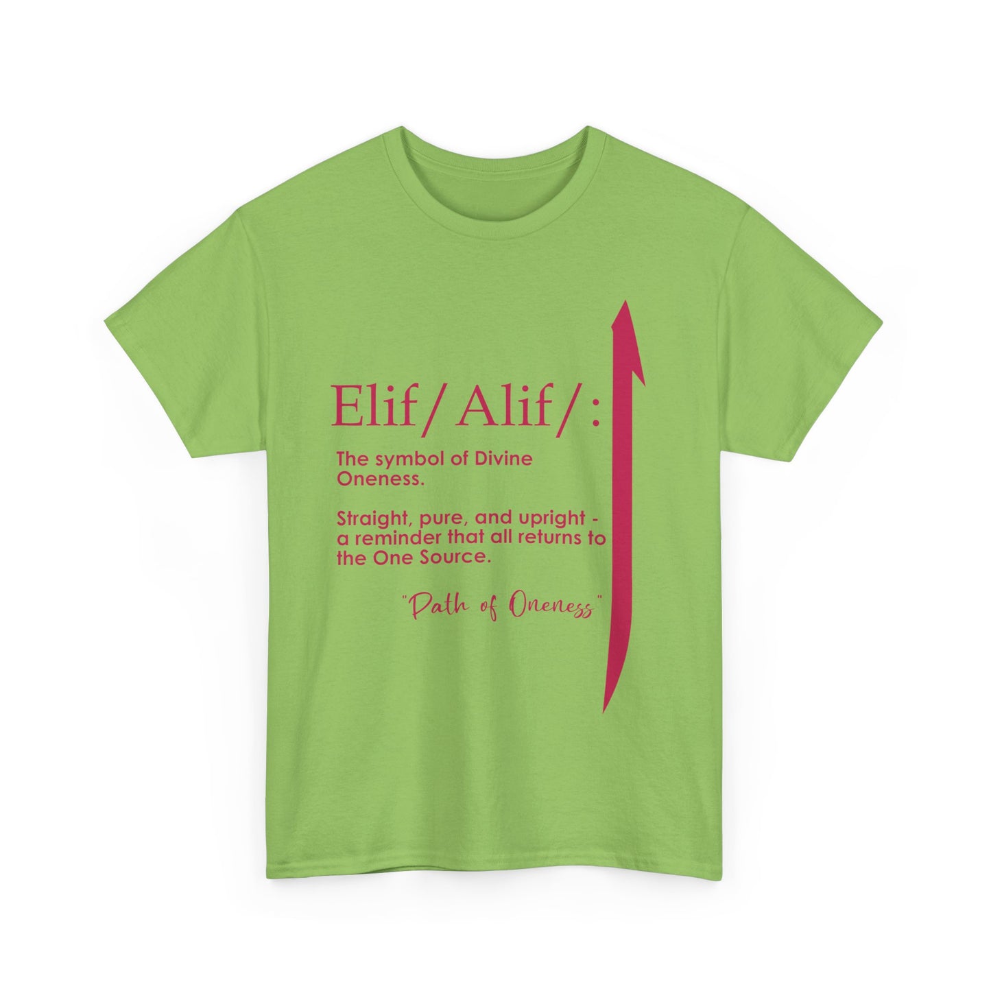 Elif/Alif - The Symbol of Divine Oneness Heavy Cotton Tee