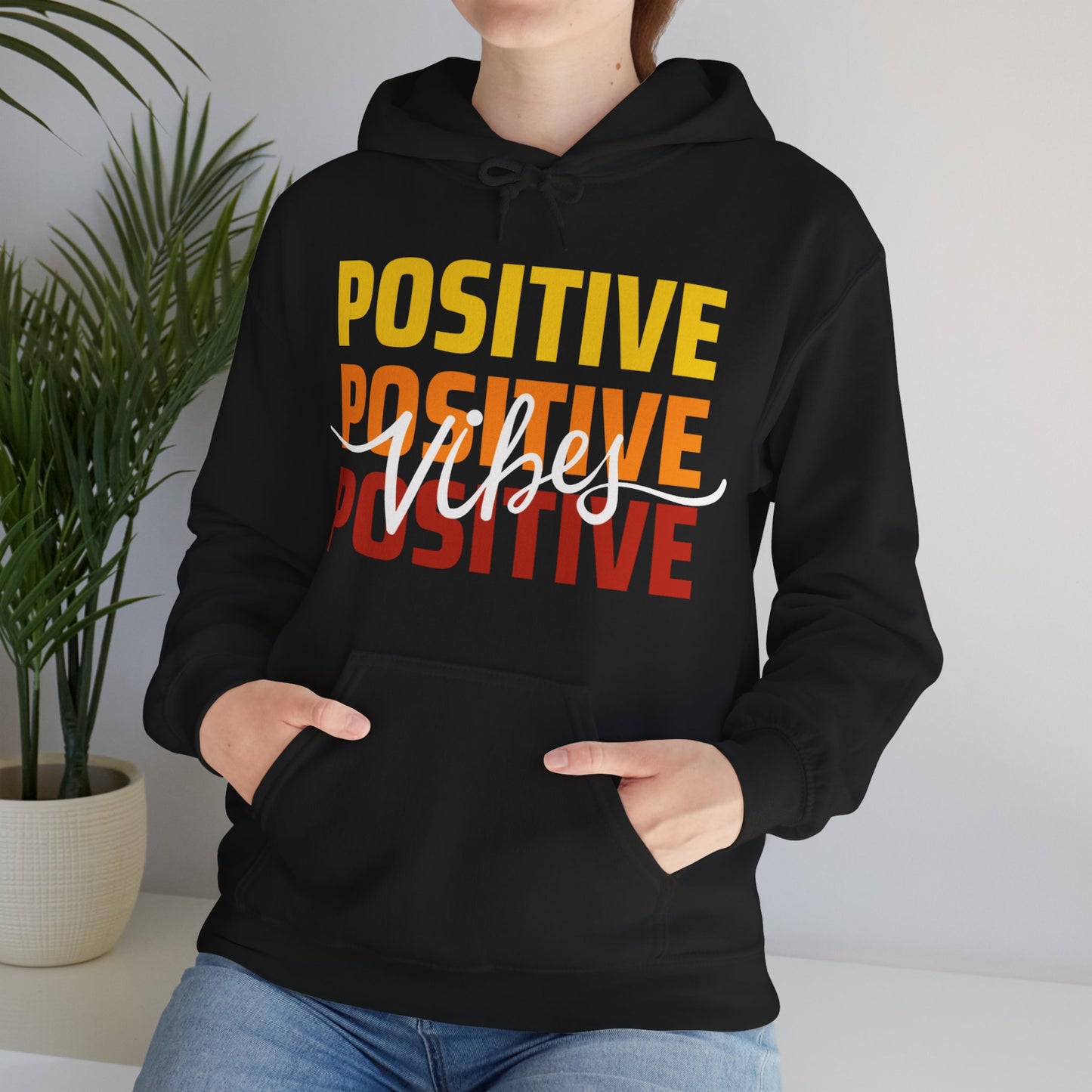 ✨ Positive Vibes - Powerful Motto Hooded Sweatshirt
