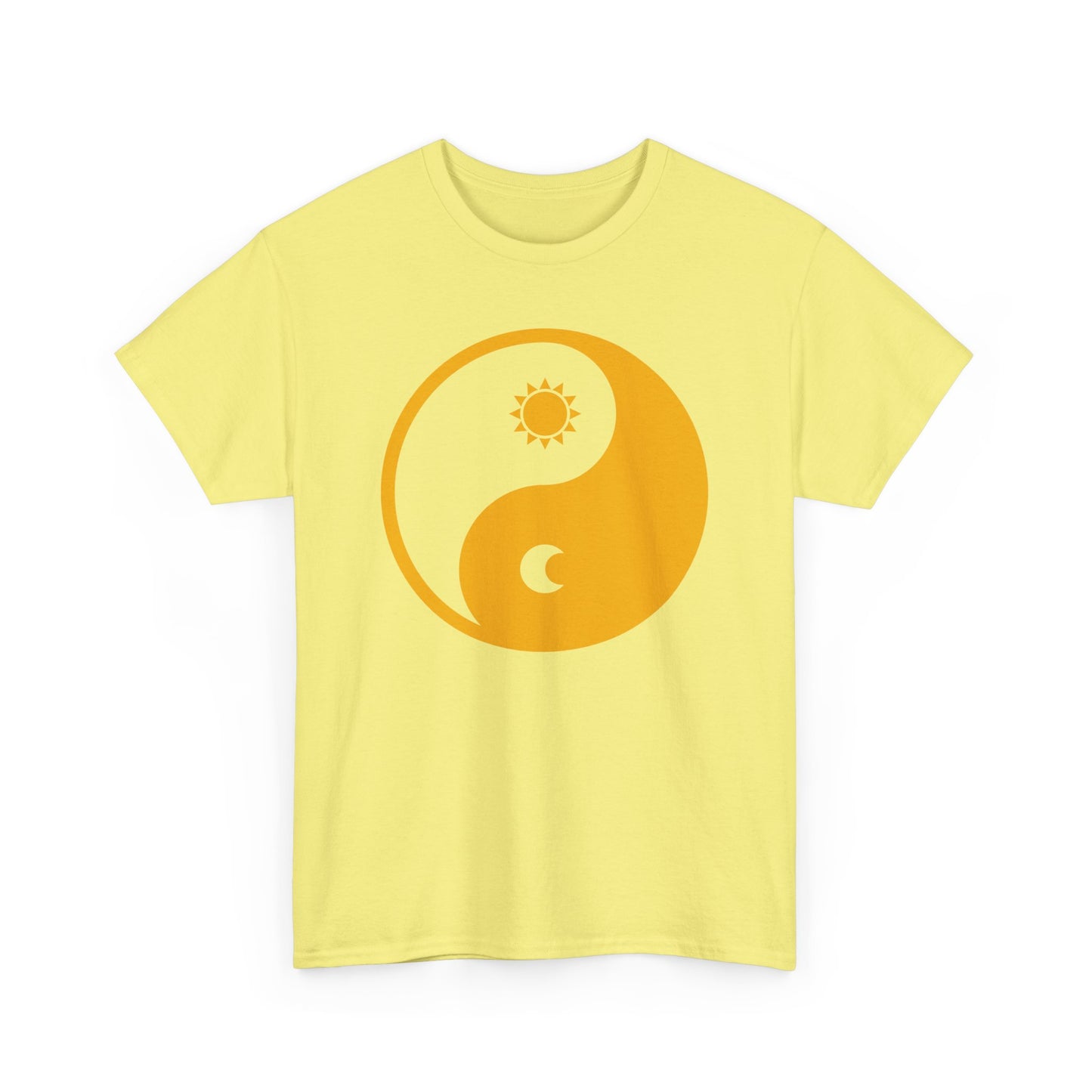 🌞🌜YinYang Solar Lunar Heavy Cotton Tee - Harmony in Balance