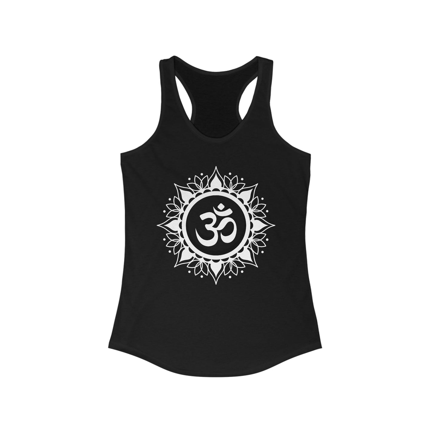 "OM" Mandala Tank - Center Yourself in Style - Women's Racerback Tank