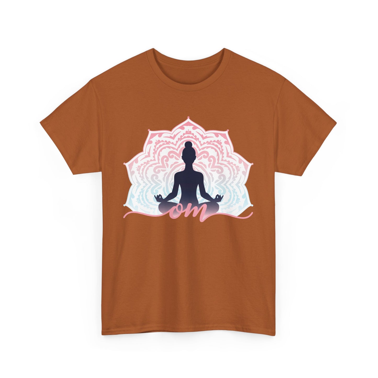 “Om Within” - Heavy Cotton Tee - Peaceful Presence & Mandala Energy