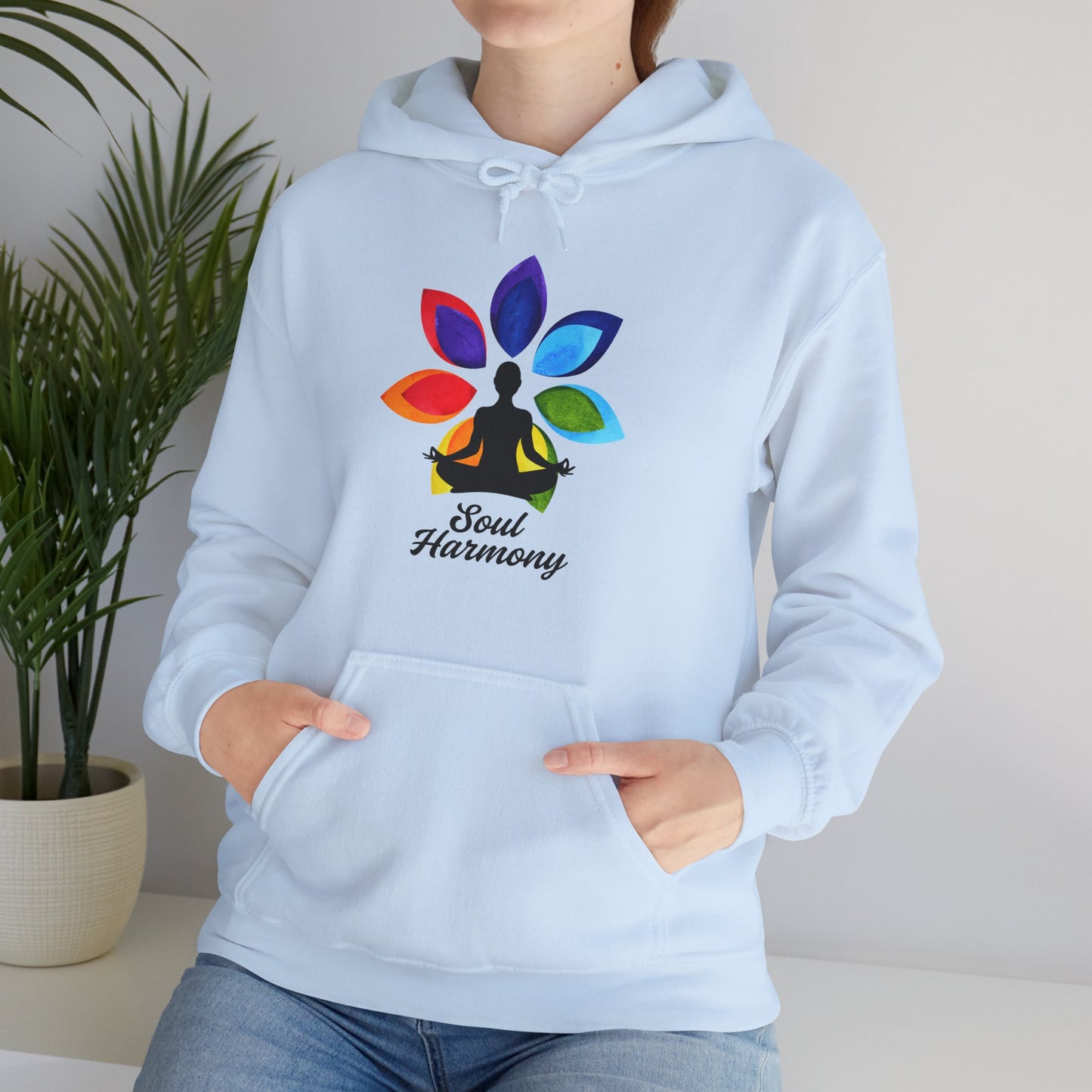 🌸Soul Harmony Hoodie – Meditative Lotus Chakra Alignment🧘‍♀️🌈✨
