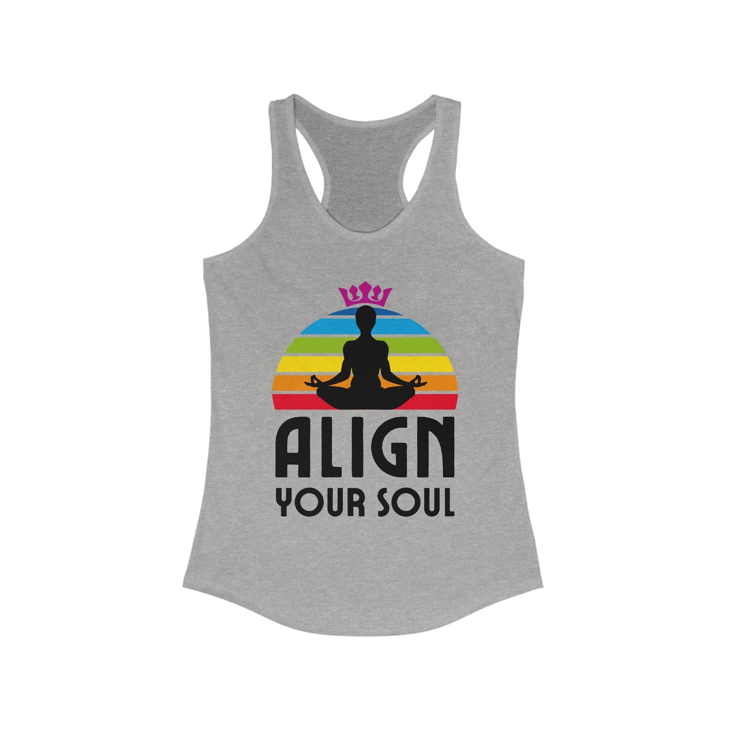 Align Your Soul Chakra Racerback Tank - Mindful Style for the Modern Spirit