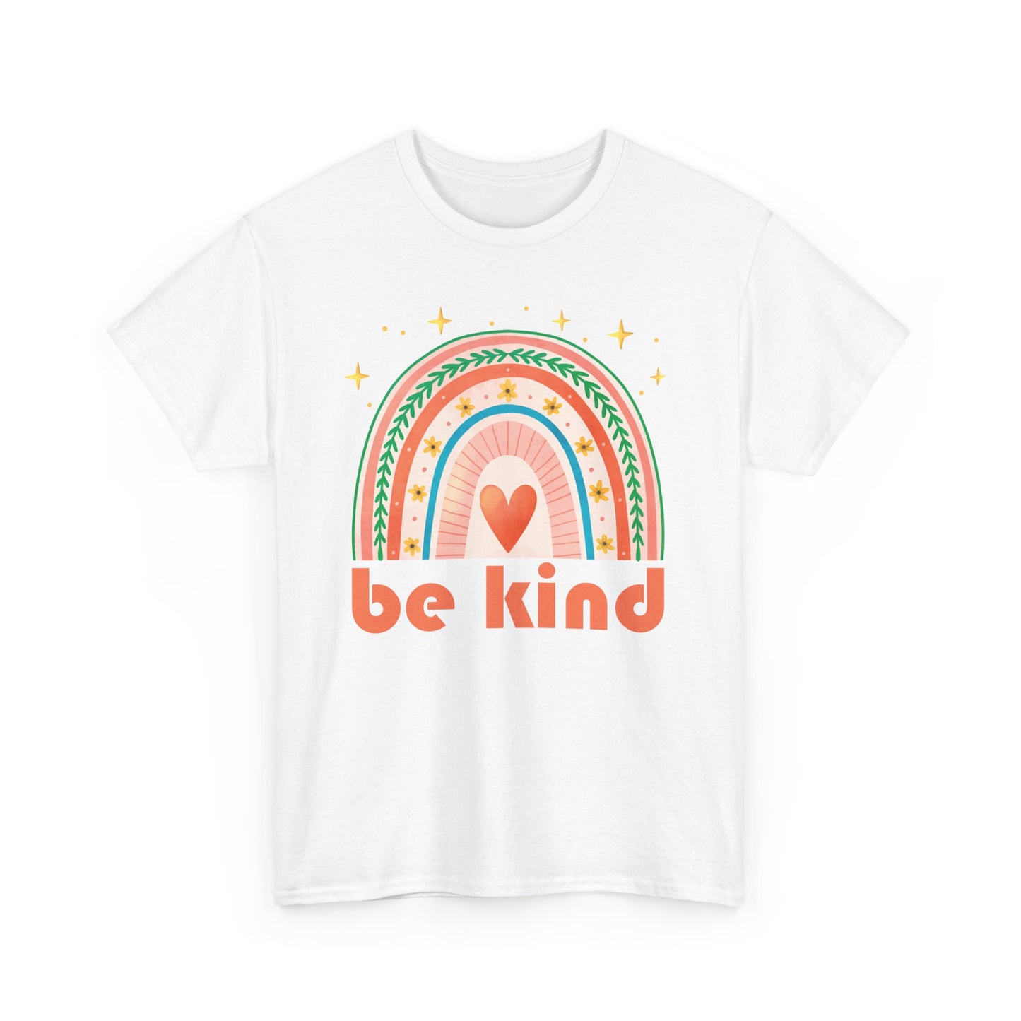 🌈Heart of Kindness Heavy Cotton Tee - Radiate Love in Every Hue