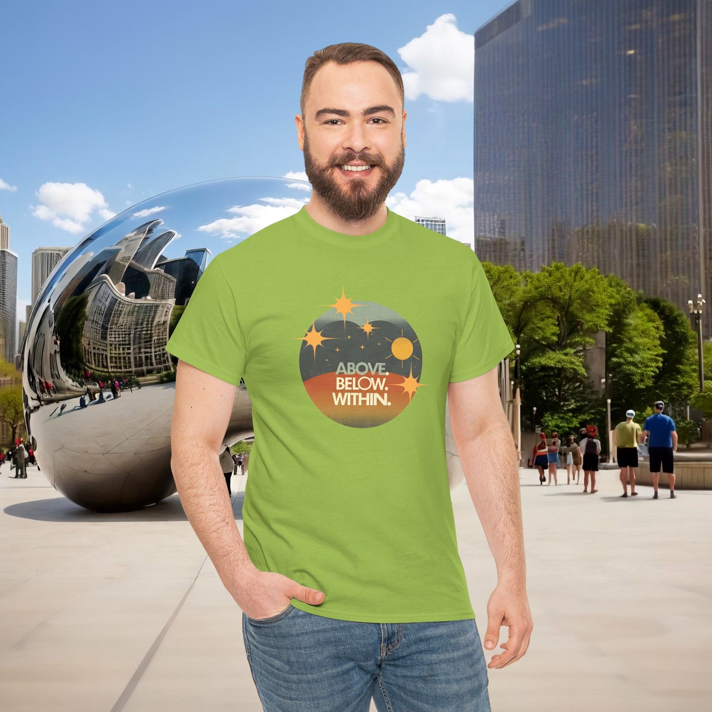 🌄 “Above. Below. Within.” — Menaste Presence Tee