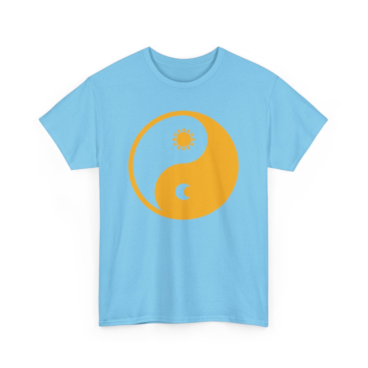 🌞🌜YinYang Solar Lunar Heavy Cotton Tee - Harmony in Balance