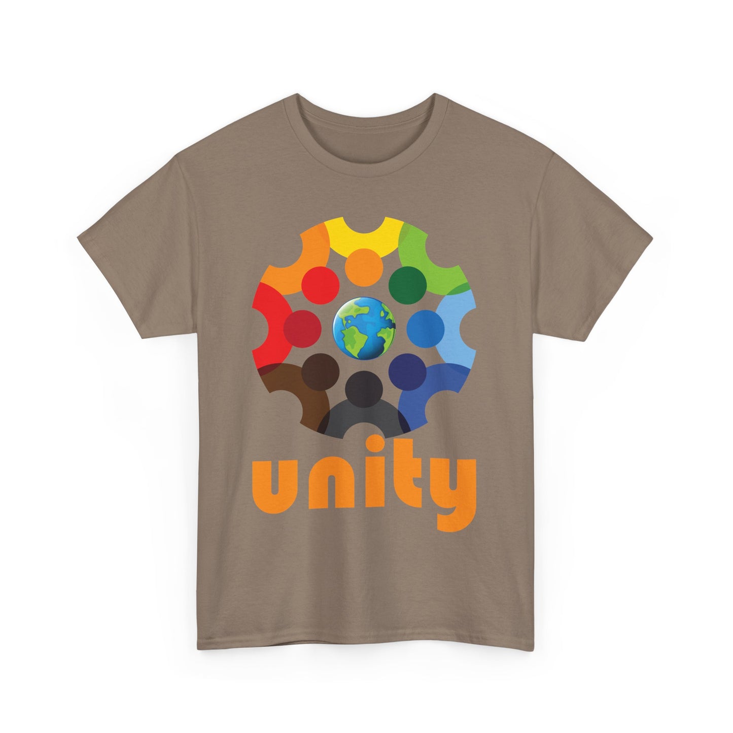 🌍We Are One Heavy Cotton Tee - Wrapped in Unity, Rooted in Love