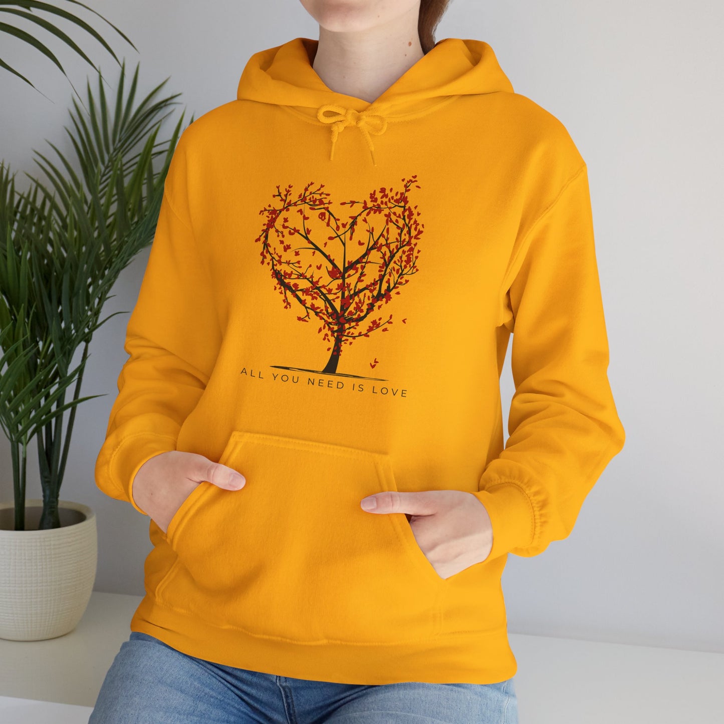❤️All You Need Is Love Hoodie – Heartfelt Comfort for Soulful Living🌳