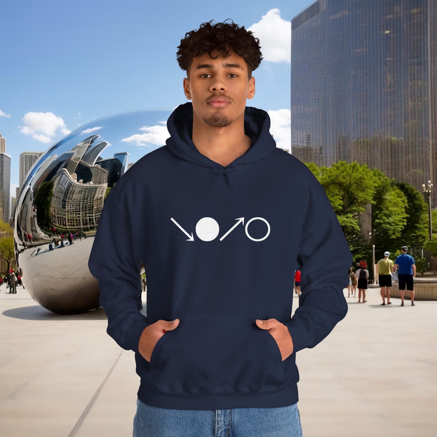 ↘•↗○ "The Breath Cycle" Hoodie by Menaste