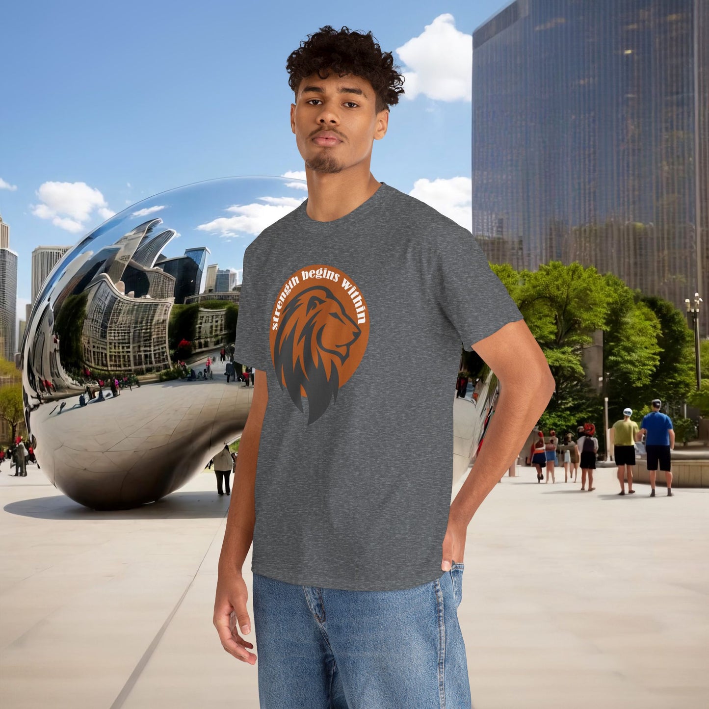 🔥🦁 “Strength Begins Within” — Menaste Lion Sigil Tee